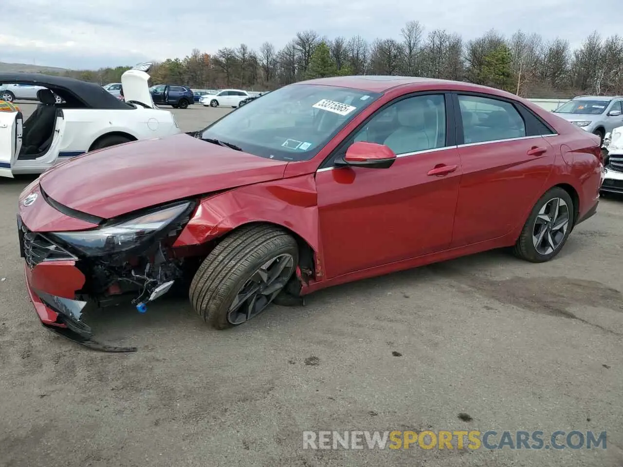 1 Photograph of a damaged car KMHLP4AG4PU486080 HYUNDAI ELANTRA 2023
