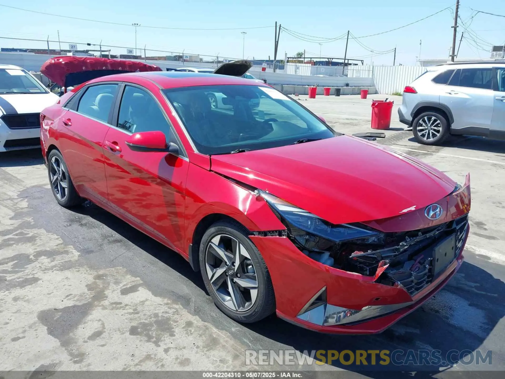 1 Photograph of a damaged car KMHLP4AG5PU479140 HYUNDAI ELANTRA 2023