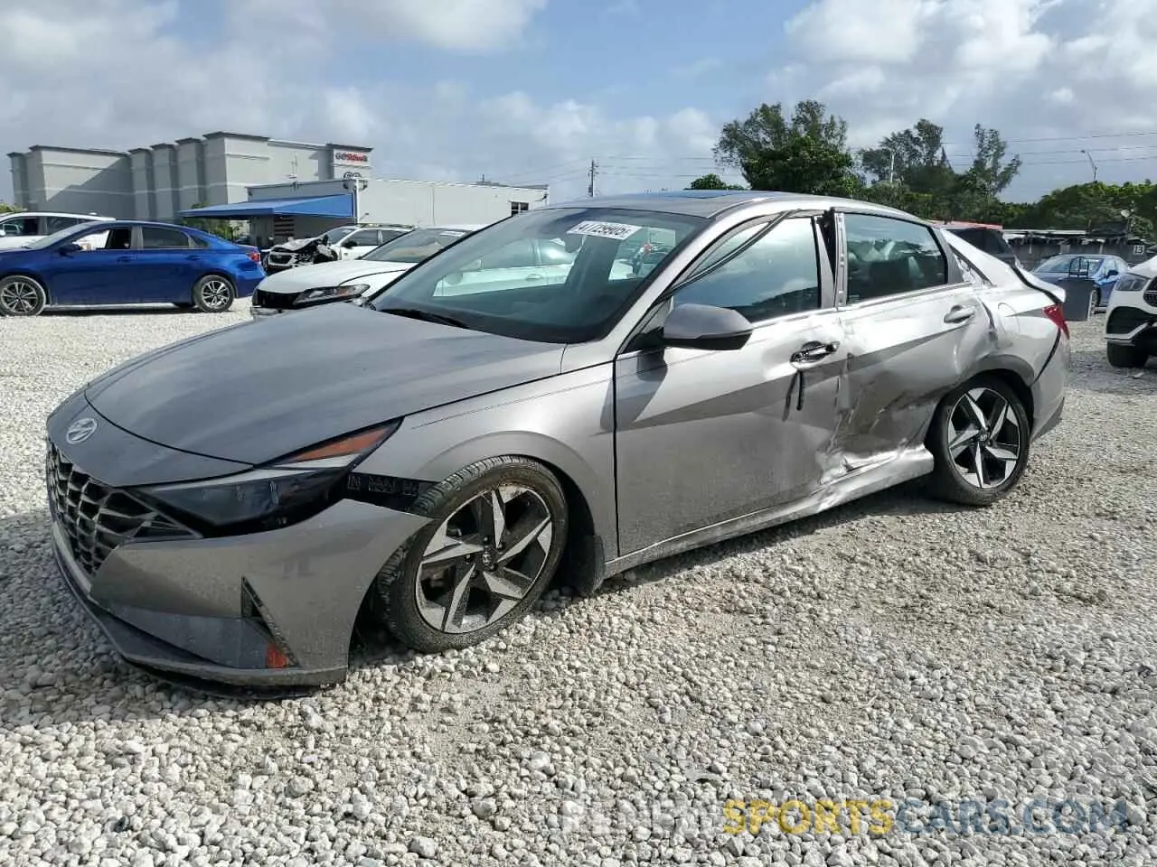 1 Photograph of a damaged car KMHLP4AG6PU514171 HYUNDAI ELANTRA 2023
