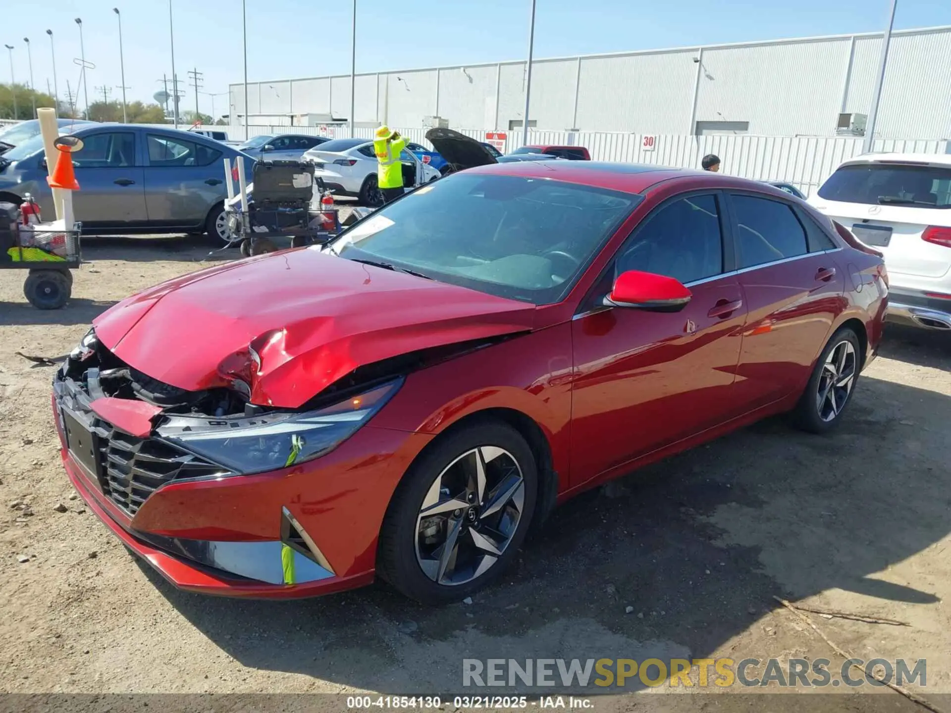 2 Photograph of a damaged car KMHLP4AG7PU607958 HYUNDAI ELANTRA 2023