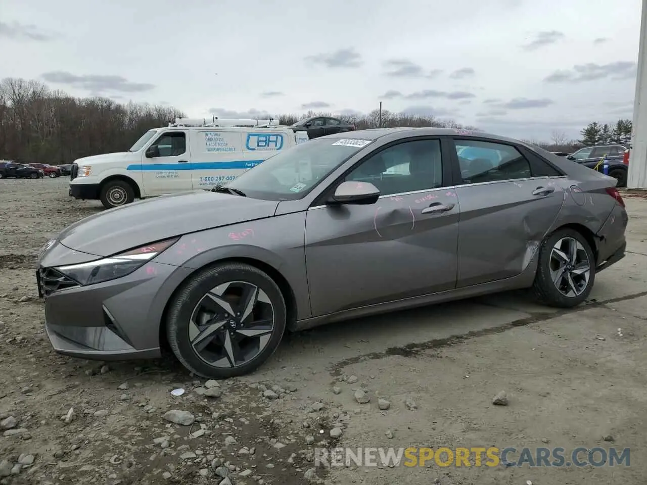 1 Photograph of a damaged car KMHLP4AG7PU620547 HYUNDAI ELANTRA 2023