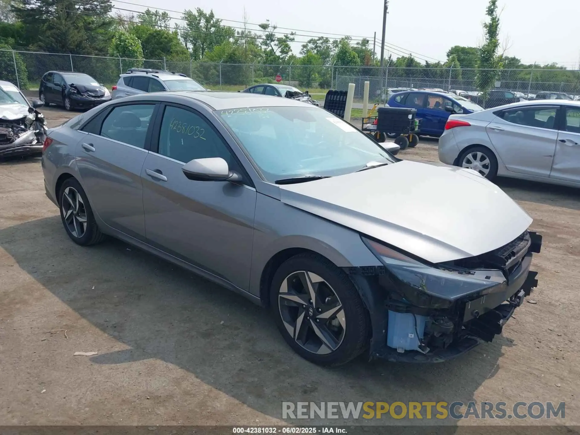 1 Photograph of a damaged car KMHLP4AG9PU429454 HYUNDAI ELANTRA 2023