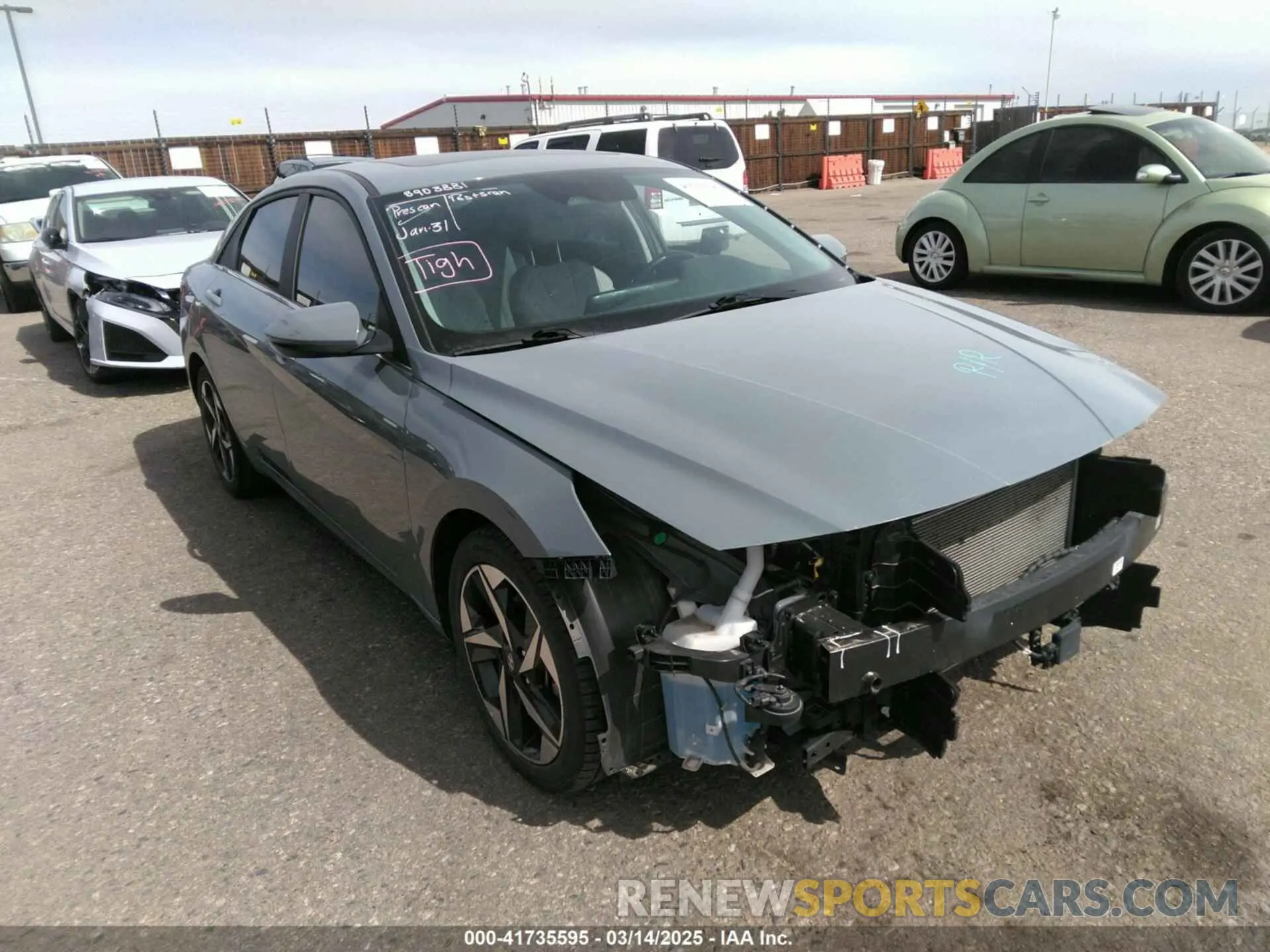 1 Photograph of a damaged car KMHLP4AG9PU454533 HYUNDAI ELANTRA 2023
