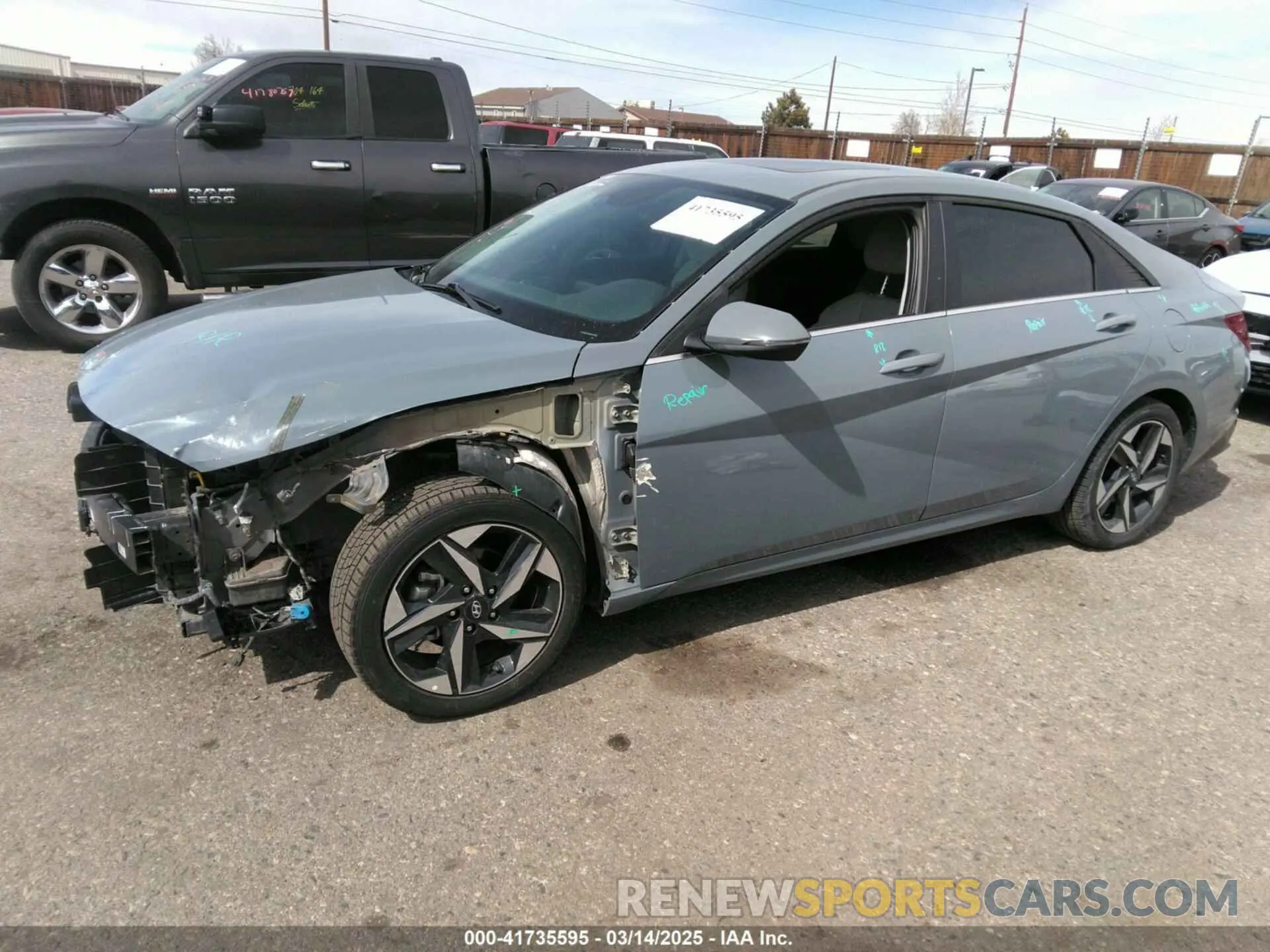14 Photograph of a damaged car KMHLP4AG9PU454533 HYUNDAI ELANTRA 2023