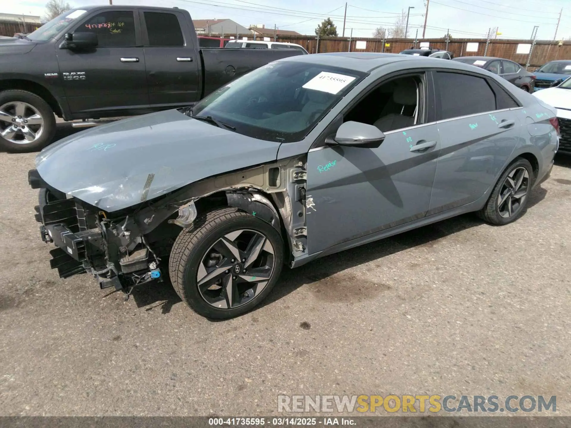 2 Photograph of a damaged car KMHLP4AG9PU454533 HYUNDAI ELANTRA 2023