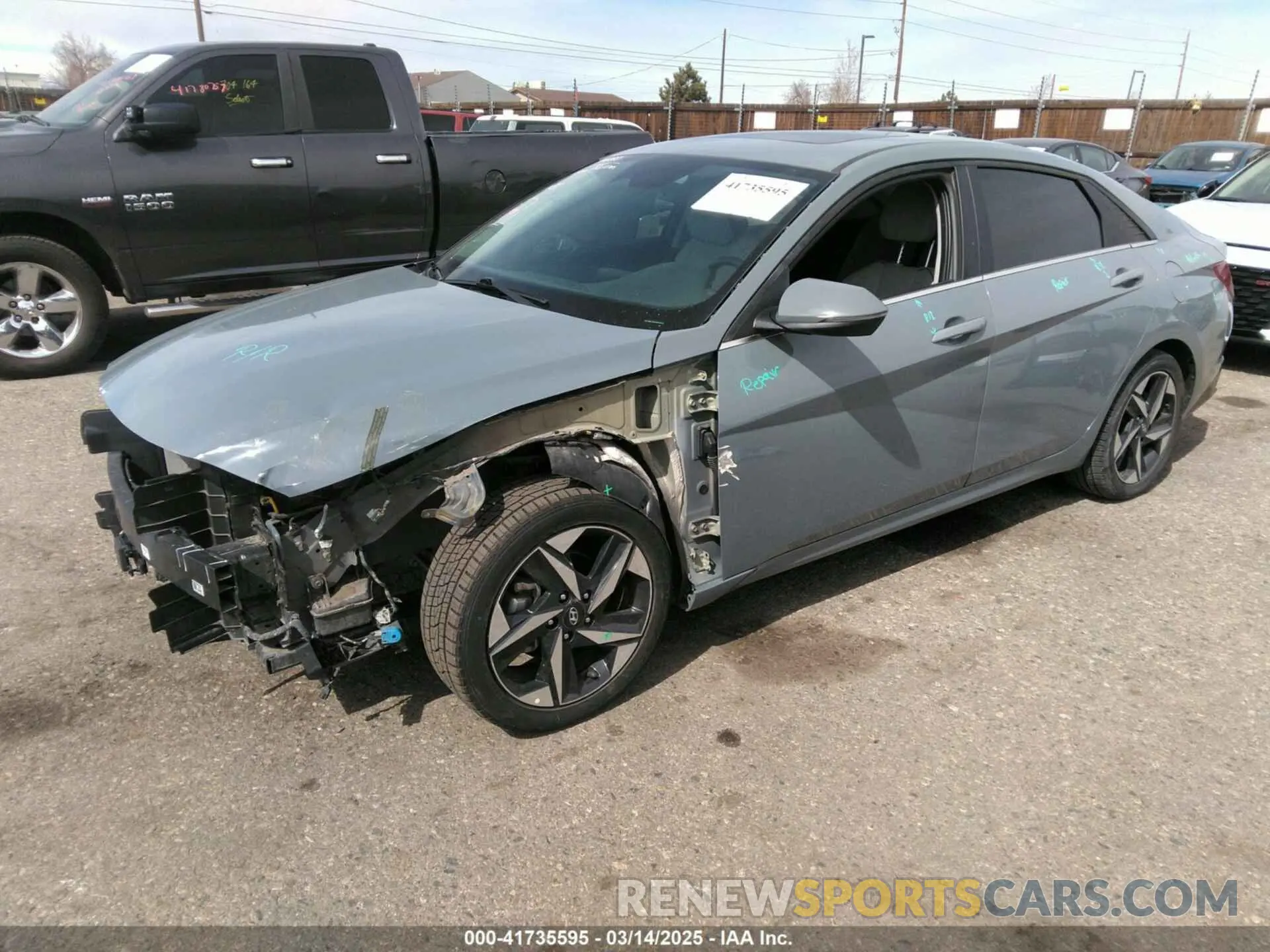 6 Photograph of a damaged car KMHLP4AG9PU454533 HYUNDAI ELANTRA 2023