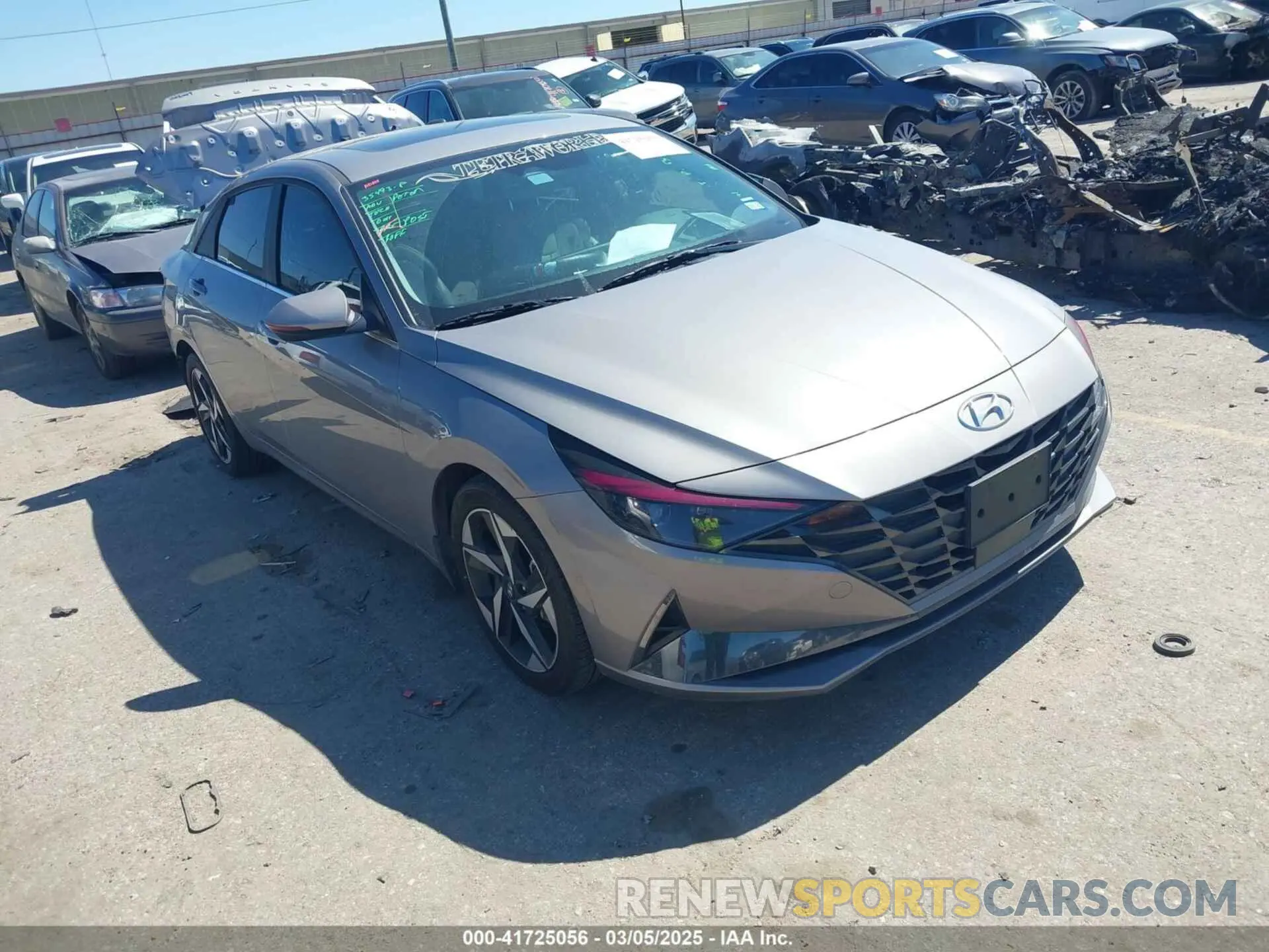 1 Photograph of a damaged car KMHLP4AG9PU572226 HYUNDAI ELANTRA 2023