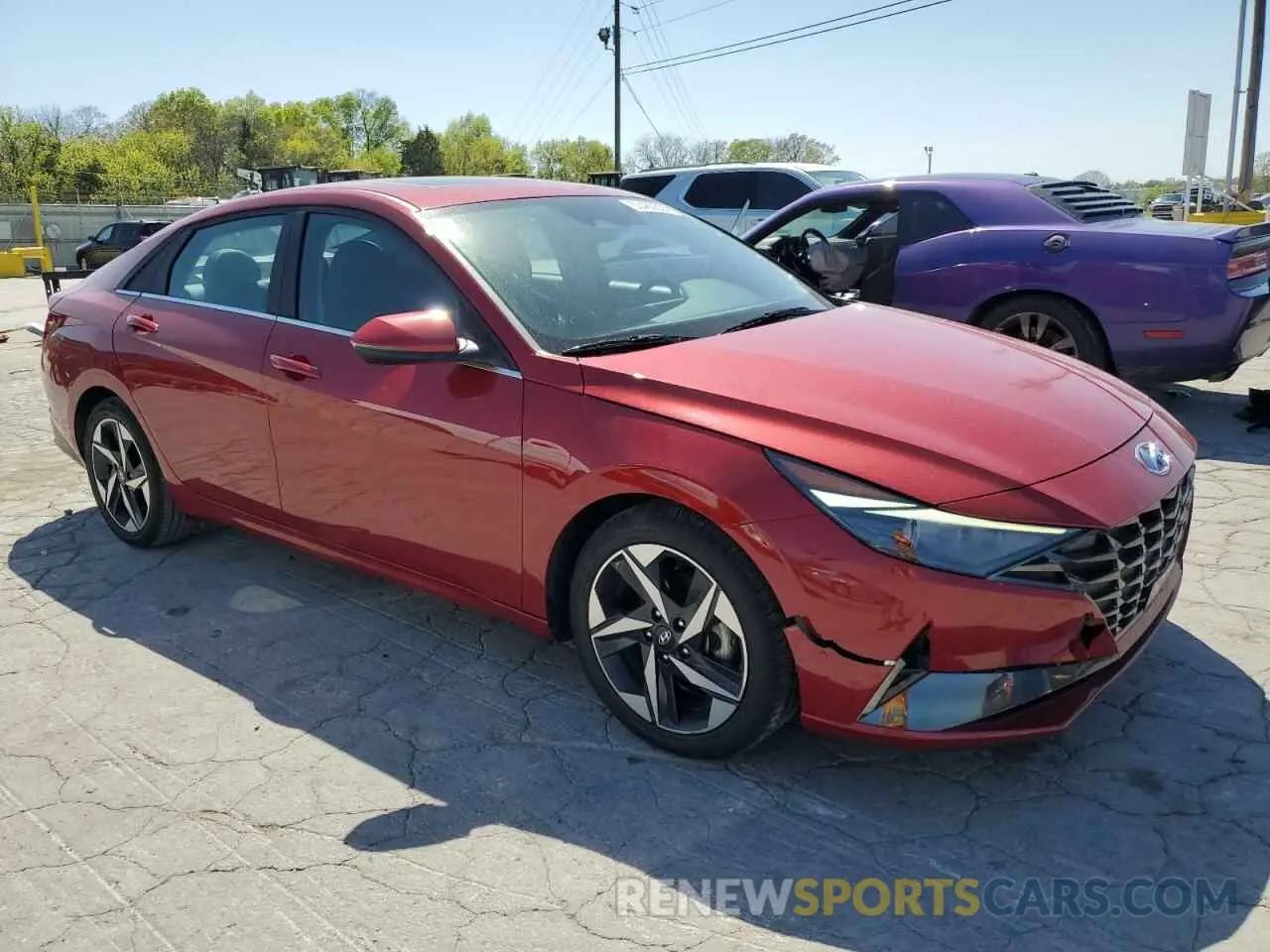 4 Photograph of a damaged car KMHLP4AGXPU461393 HYUNDAI ELANTRA 2023