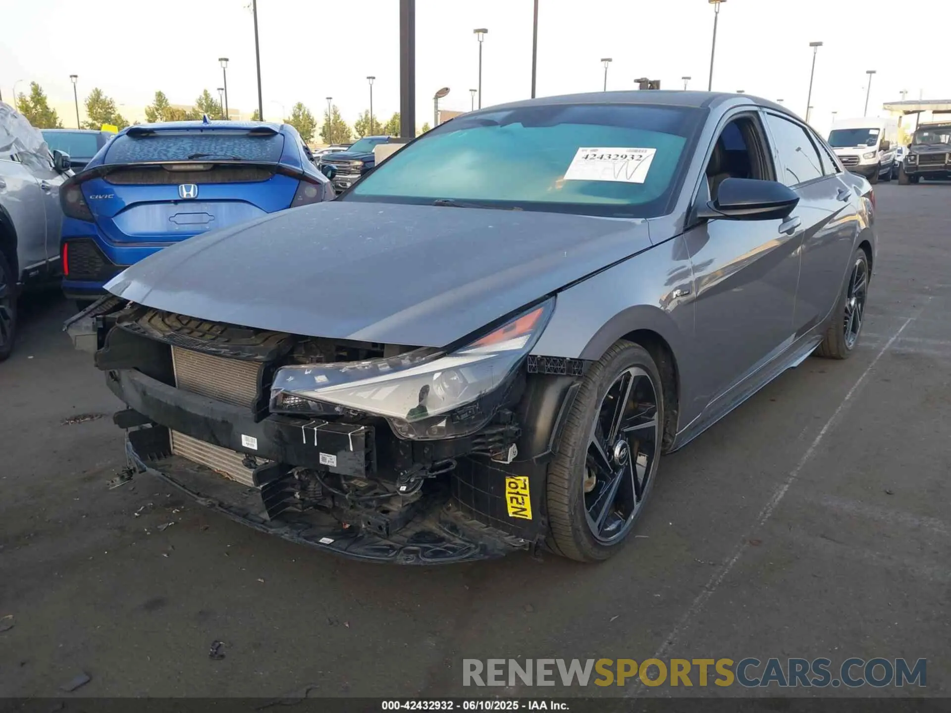 2 Photograph of a damaged car KMHLR4AF2PU476018 HYUNDAI ELANTRA 2023