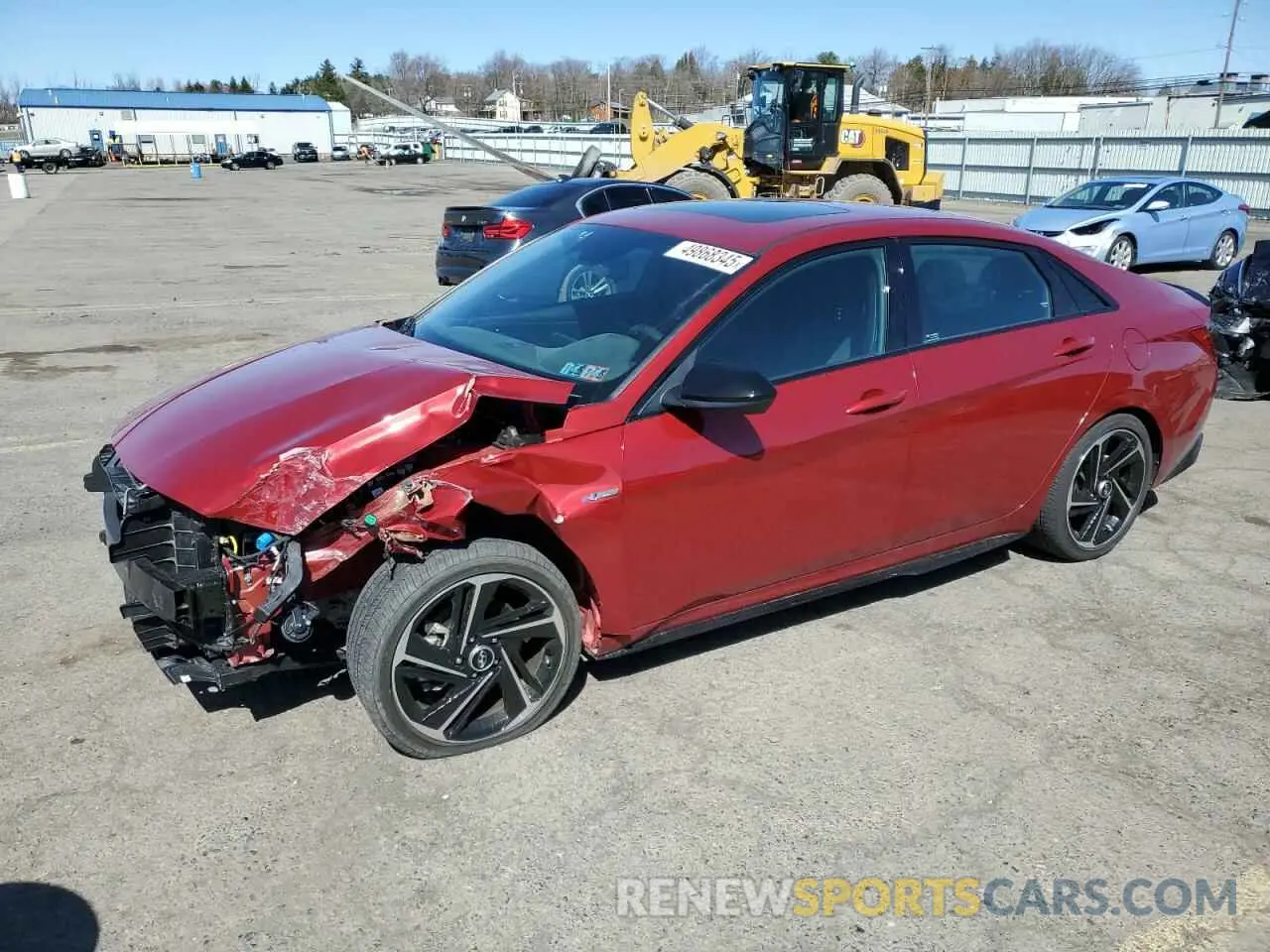 1 Photograph of a damaged car KMHLR4AF2PU588852 HYUNDAI ELANTRA 2023
