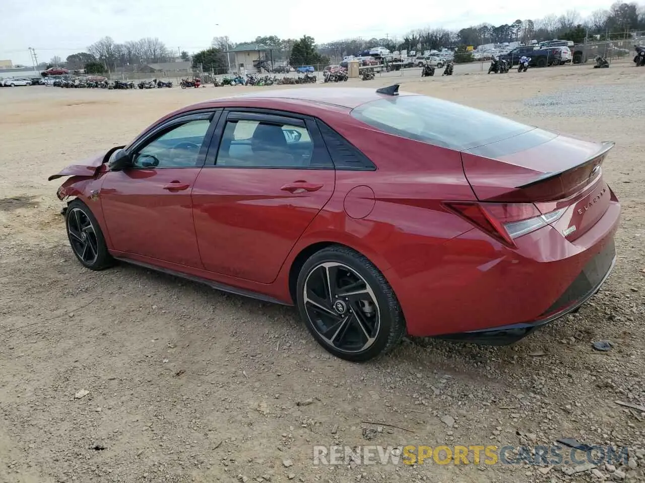 2 Photograph of a damaged car KMHLR4AF3PU490204 HYUNDAI ELANTRA 2023