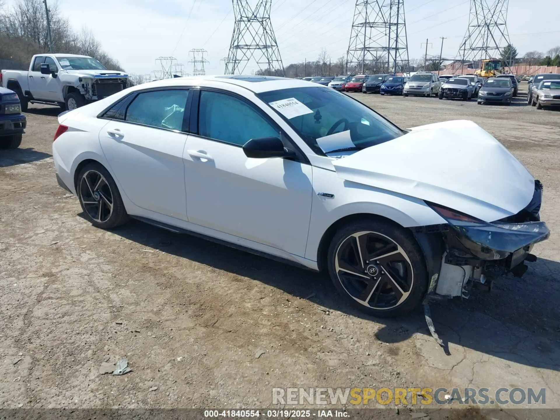 1 Photograph of a damaged car KMHLR4AF3PU576645 HYUNDAI ELANTRA 2023