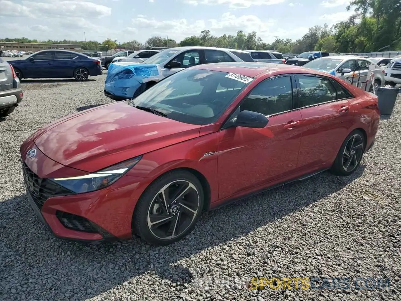 1 Photograph of a damaged car KMHLR4AF4PU404625 HYUNDAI ELANTRA 2023