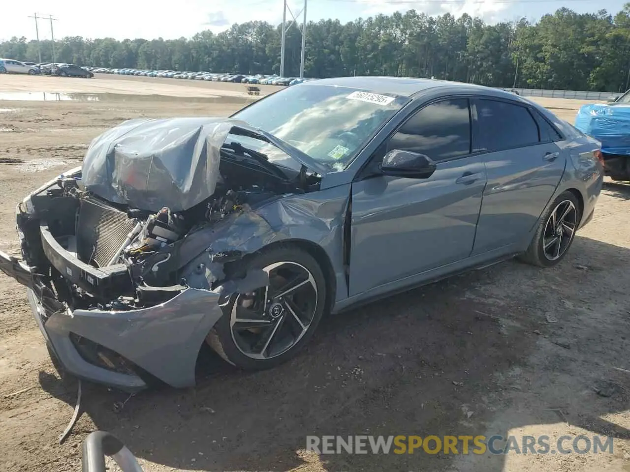 1 Photograph of a damaged car KMHLR4AF4PU409016 HYUNDAI ELANTRA 2023