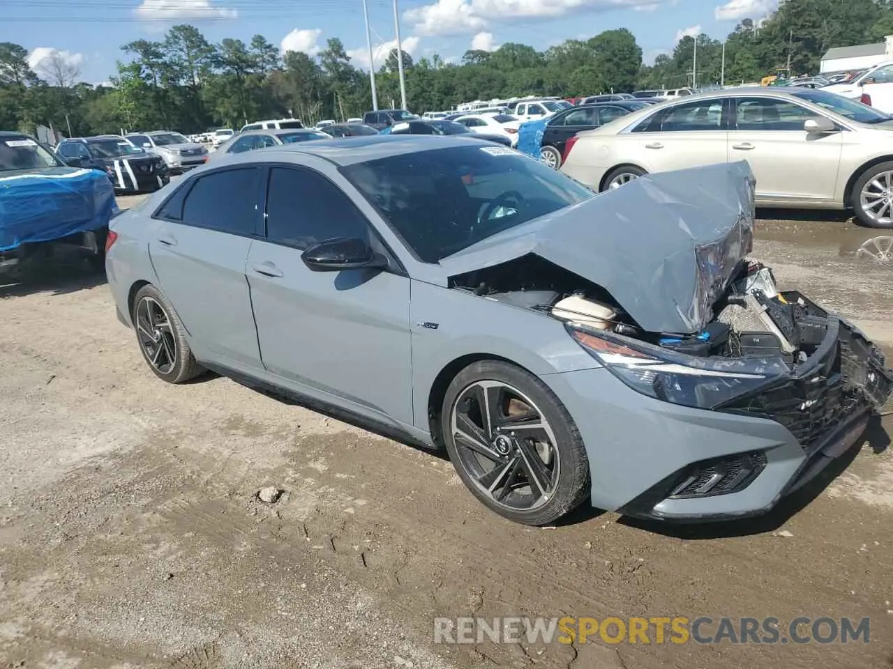 4 Photograph of a damaged car KMHLR4AF4PU409016 HYUNDAI ELANTRA 2023