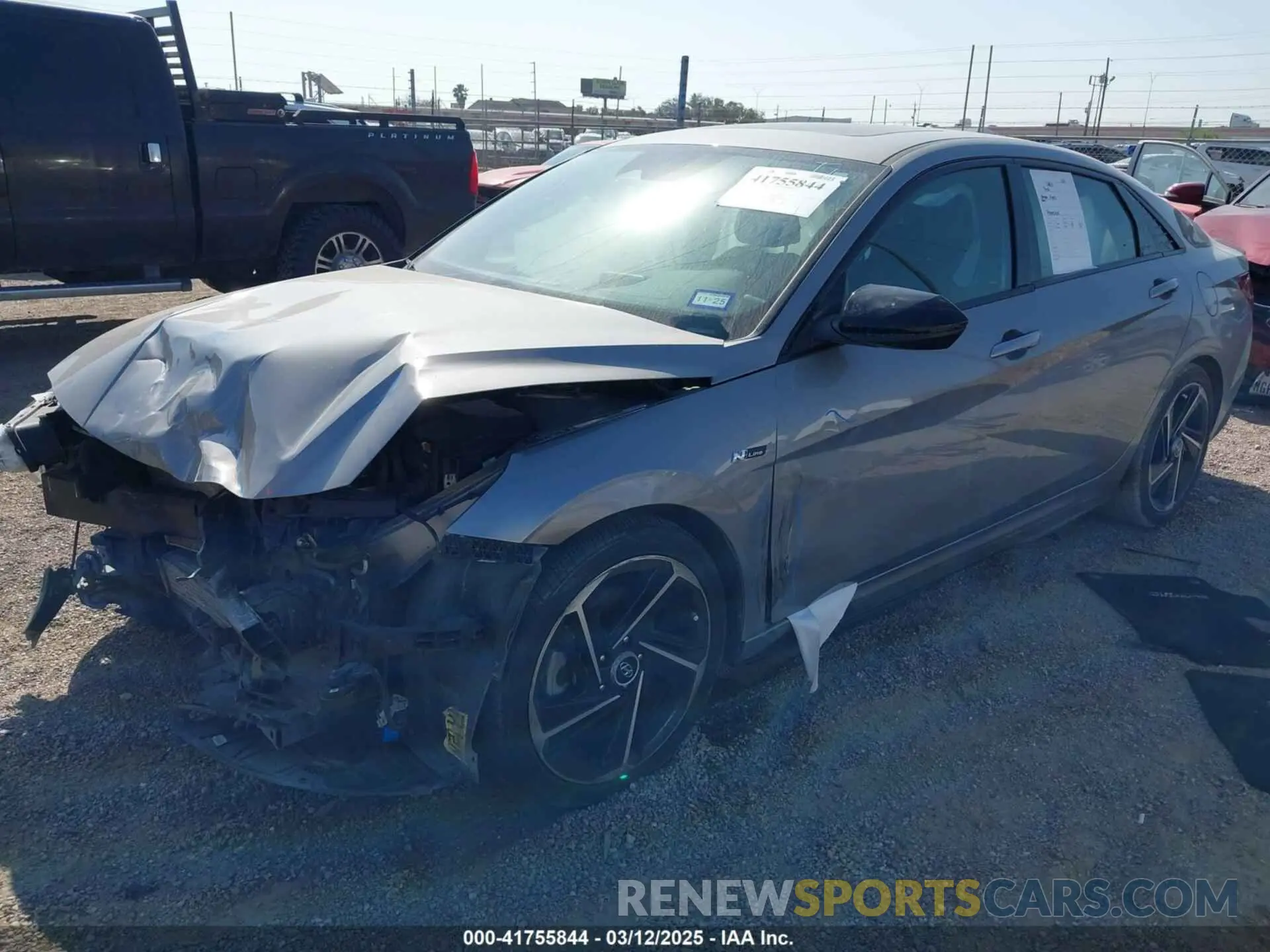 2 Photograph of a damaged car KMHLR4AF4PU545615 HYUNDAI ELANTRA 2023