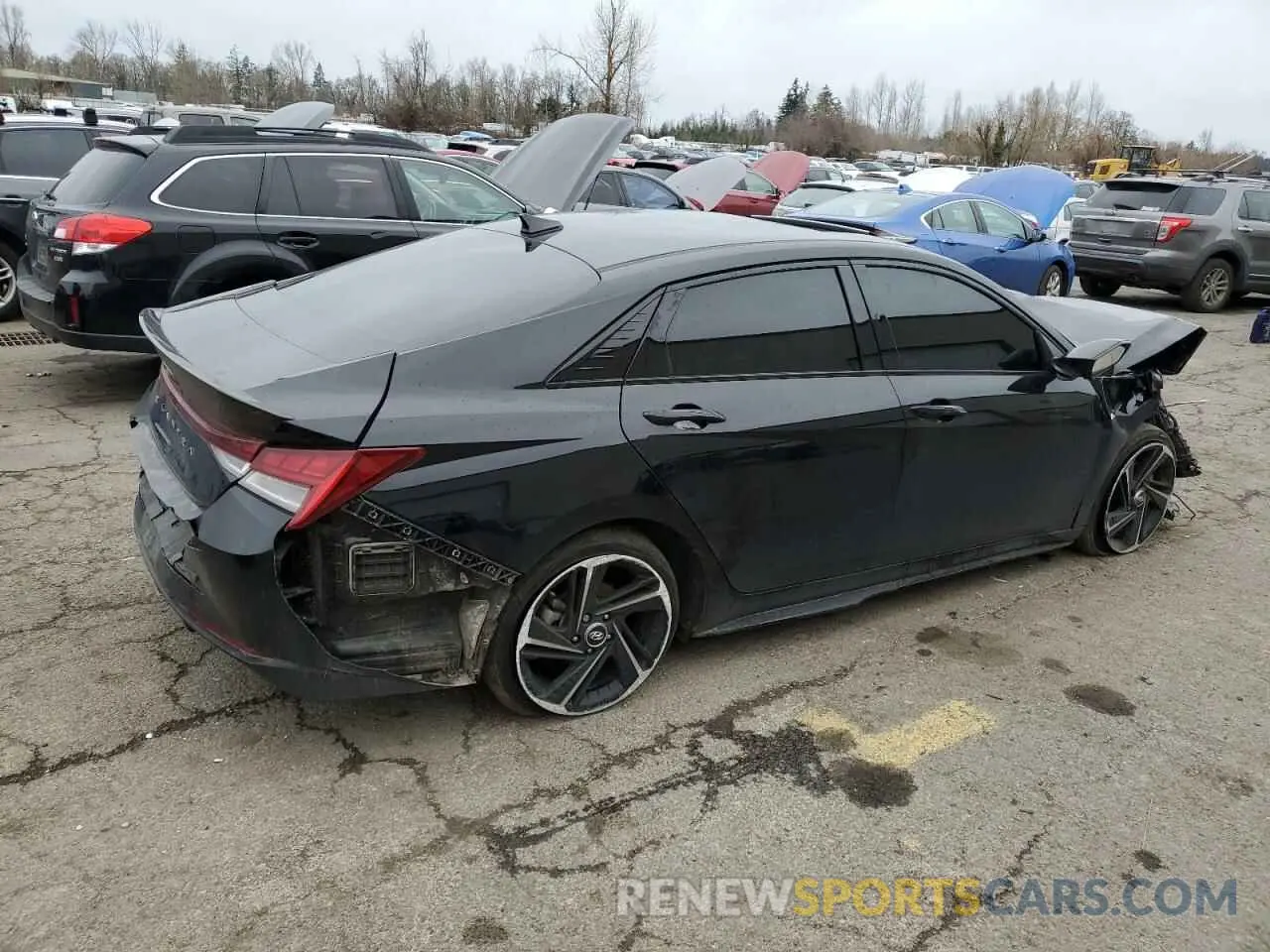 3 Photograph of a damaged car KMHLR4AF7PU373726 HYUNDAI ELANTRA 2023