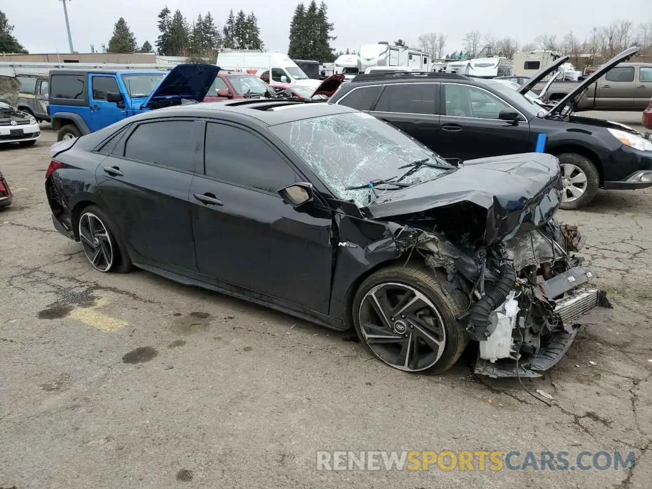 4 Photograph of a damaged car KMHLR4AF7PU373726 HYUNDAI ELANTRA 2023