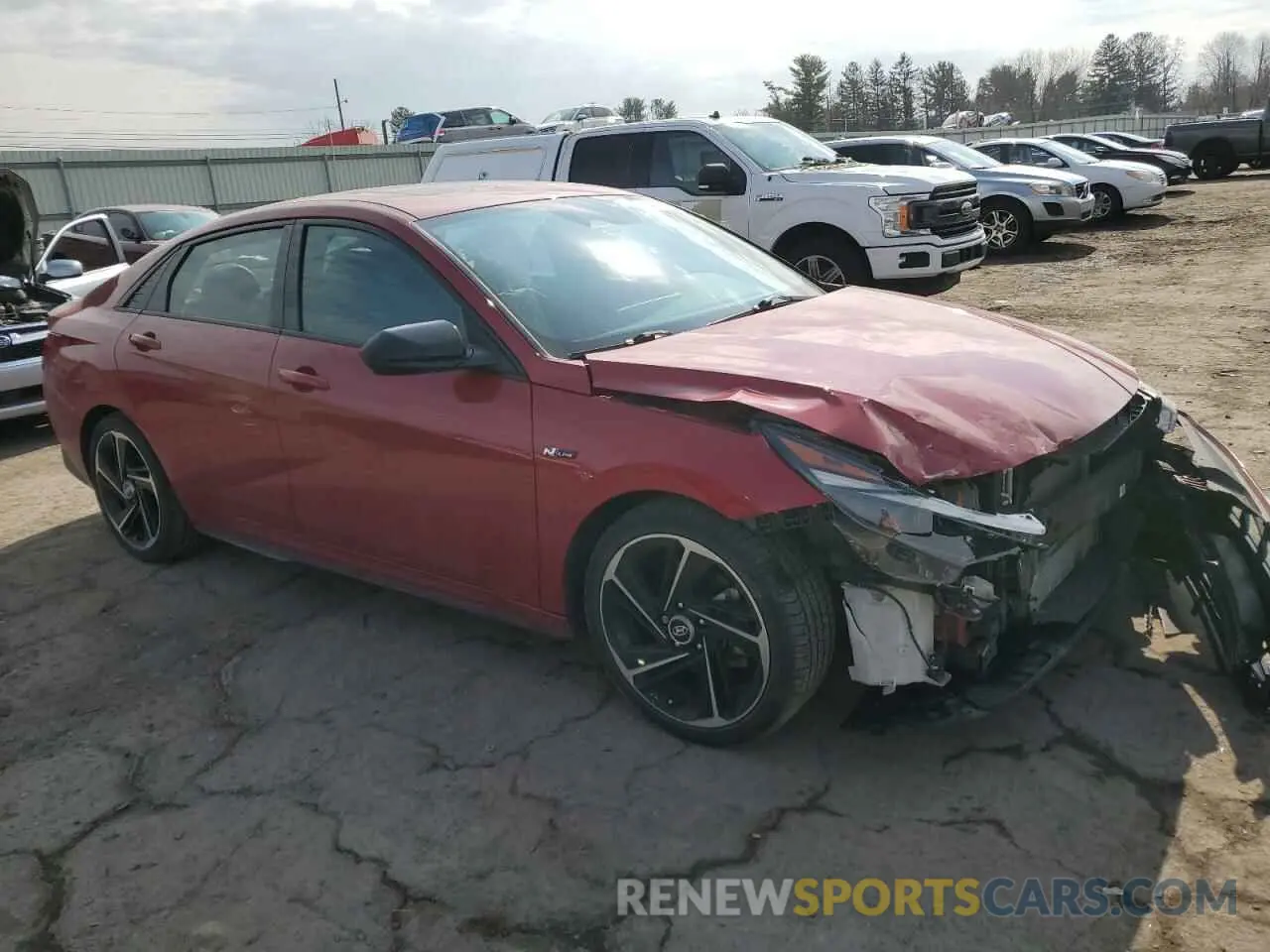 4 Photograph of a damaged car KMHLR4AF9PU478641 HYUNDAI ELANTRA 2023