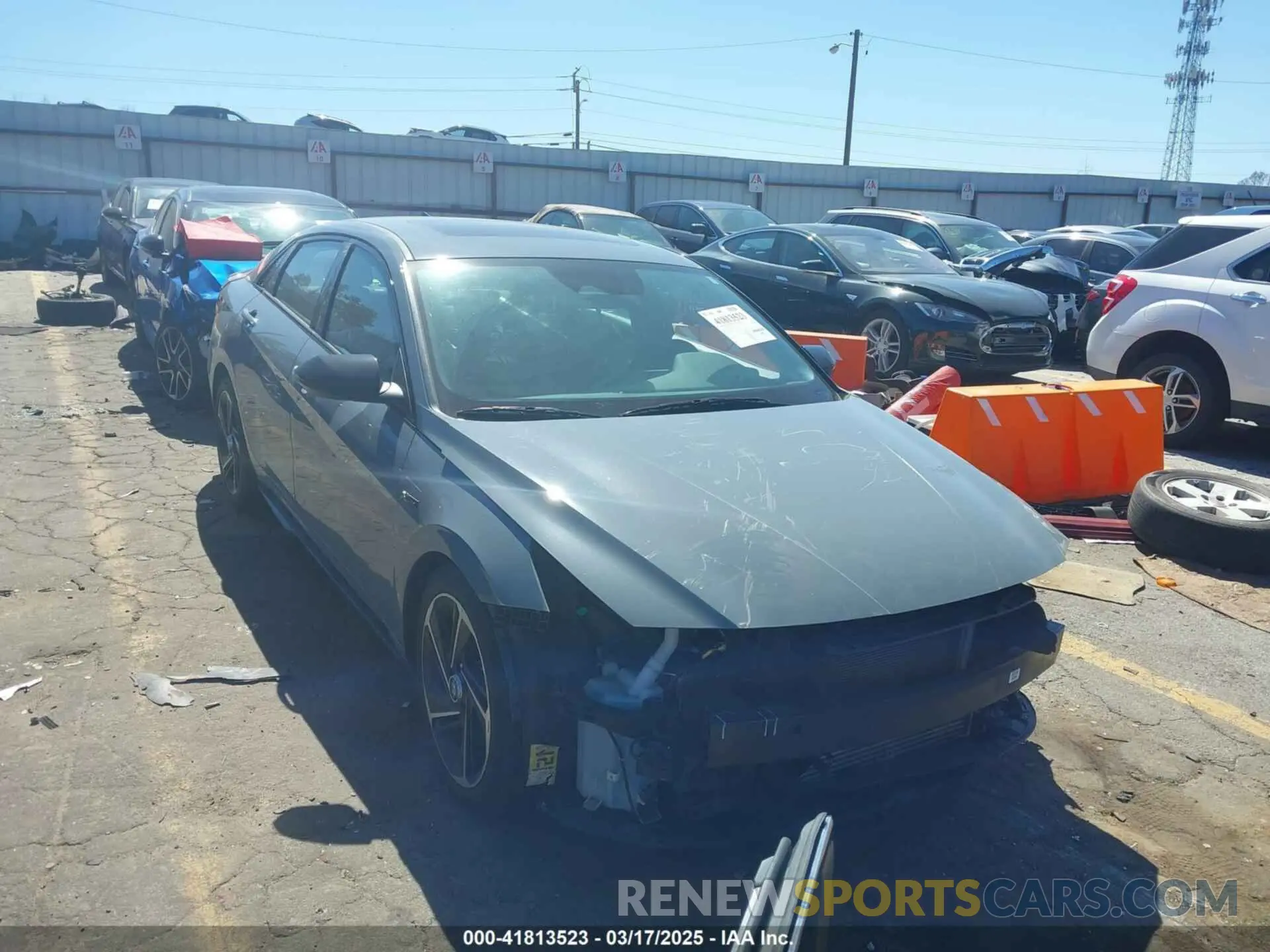 1 Photograph of a damaged car KMHLR4AFXPU375874 HYUNDAI ELANTRA 2023