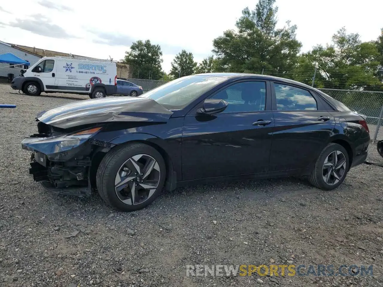 1 Photograph of a damaged car KMHLS4AG0PU412217 HYUNDAI ELANTRA 2023