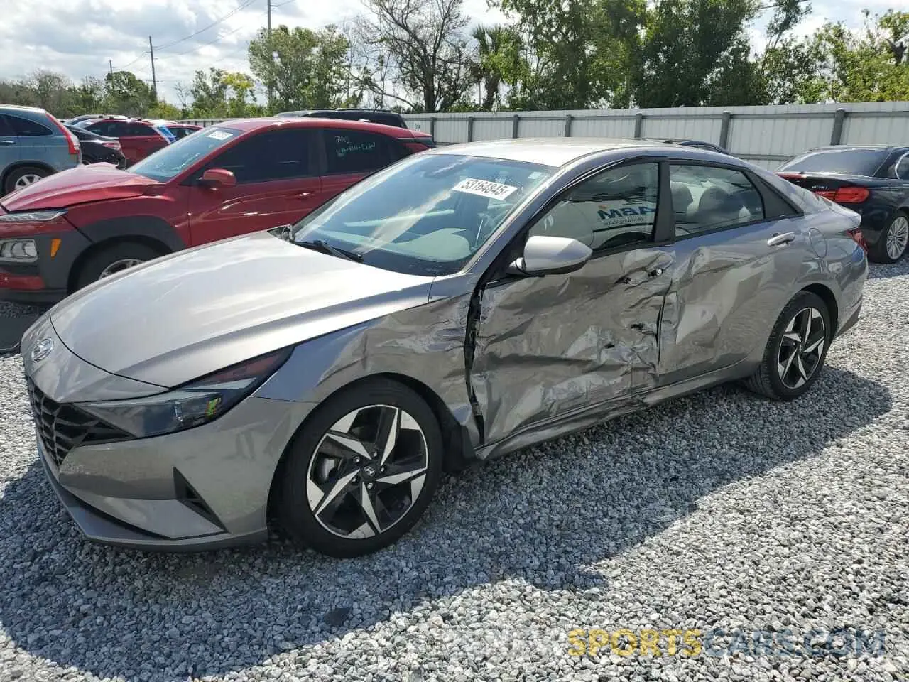 1 Photograph of a damaged car KMHLS4AG0PU417823 HYUNDAI ELANTRA 2023