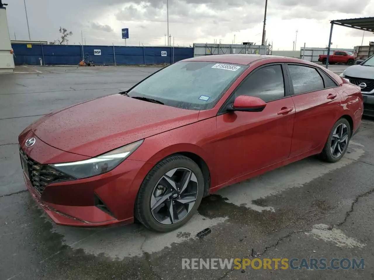 1 Photograph of a damaged car KMHLS4AG0PU467038 HYUNDAI ELANTRA 2023