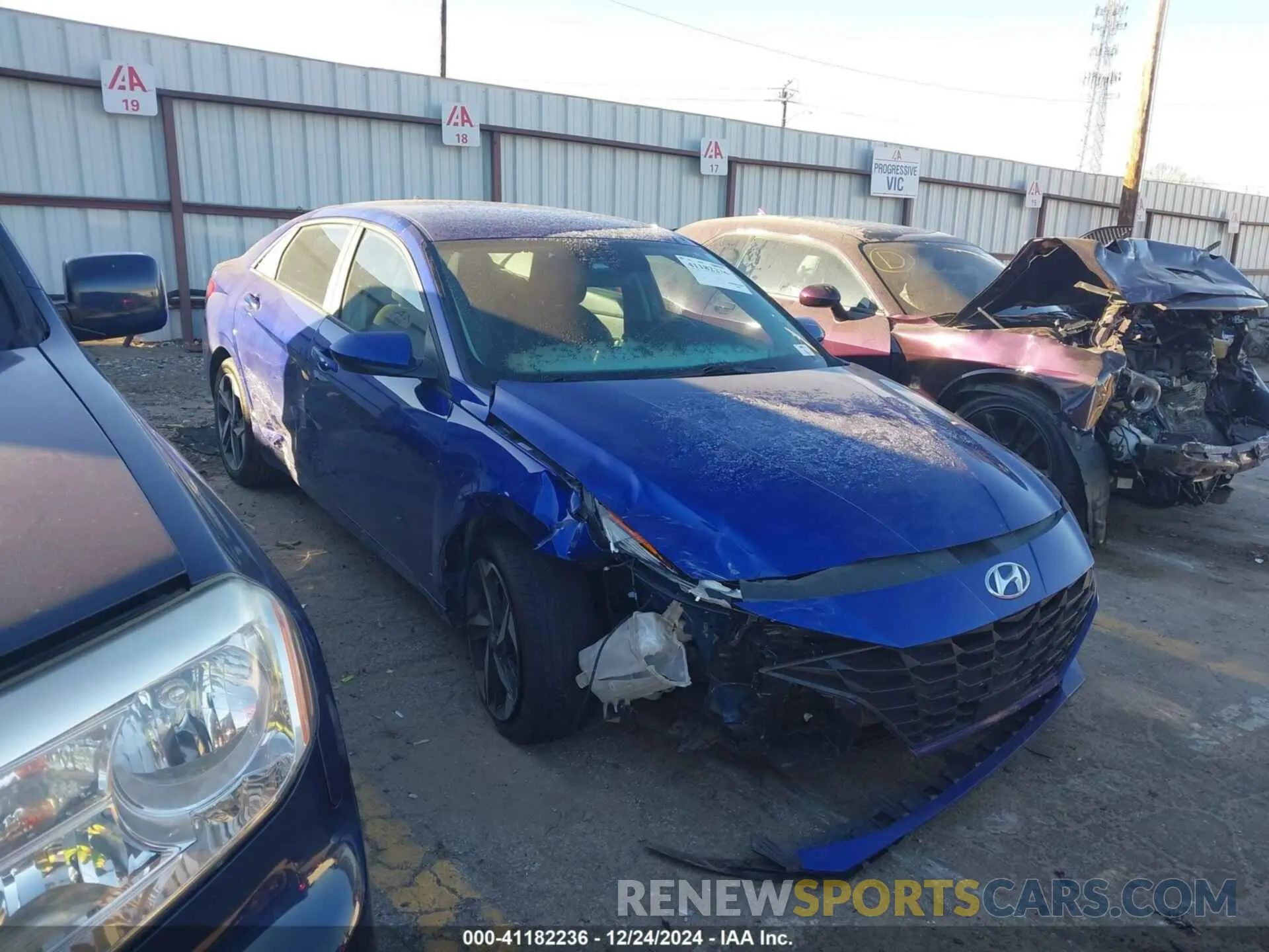 1 Photograph of a damaged car KMHLS4AG0PU486415 HYUNDAI ELANTRA 2023