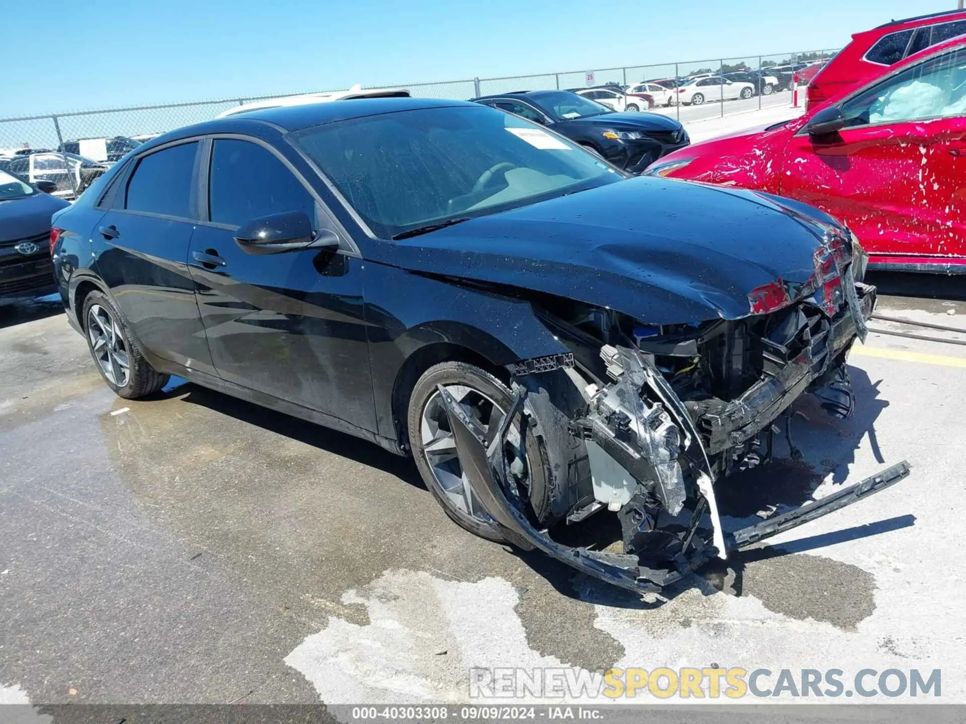 1 Photograph of a damaged car KMHLS4AG0PU611963 HYUNDAI ELANTRA 2023