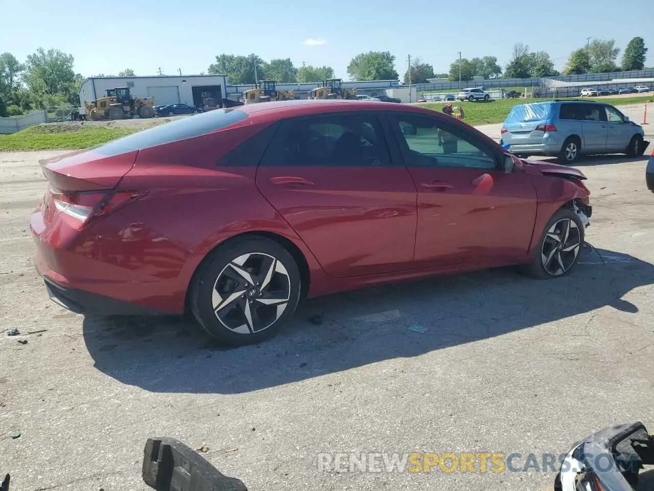 3 Photograph of a damaged car KMHLS4AG1PU383441 HYUNDAI ELANTRA 2023