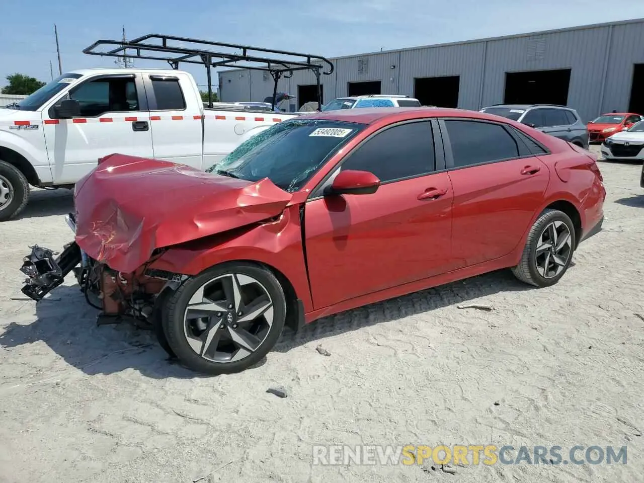 1 Photograph of a damaged car KMHLS4AG1PU435568 HYUNDAI ELANTRA 2023