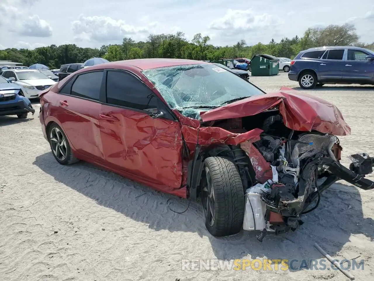 4 Photograph of a damaged car KMHLS4AG1PU435568 HYUNDAI ELANTRA 2023