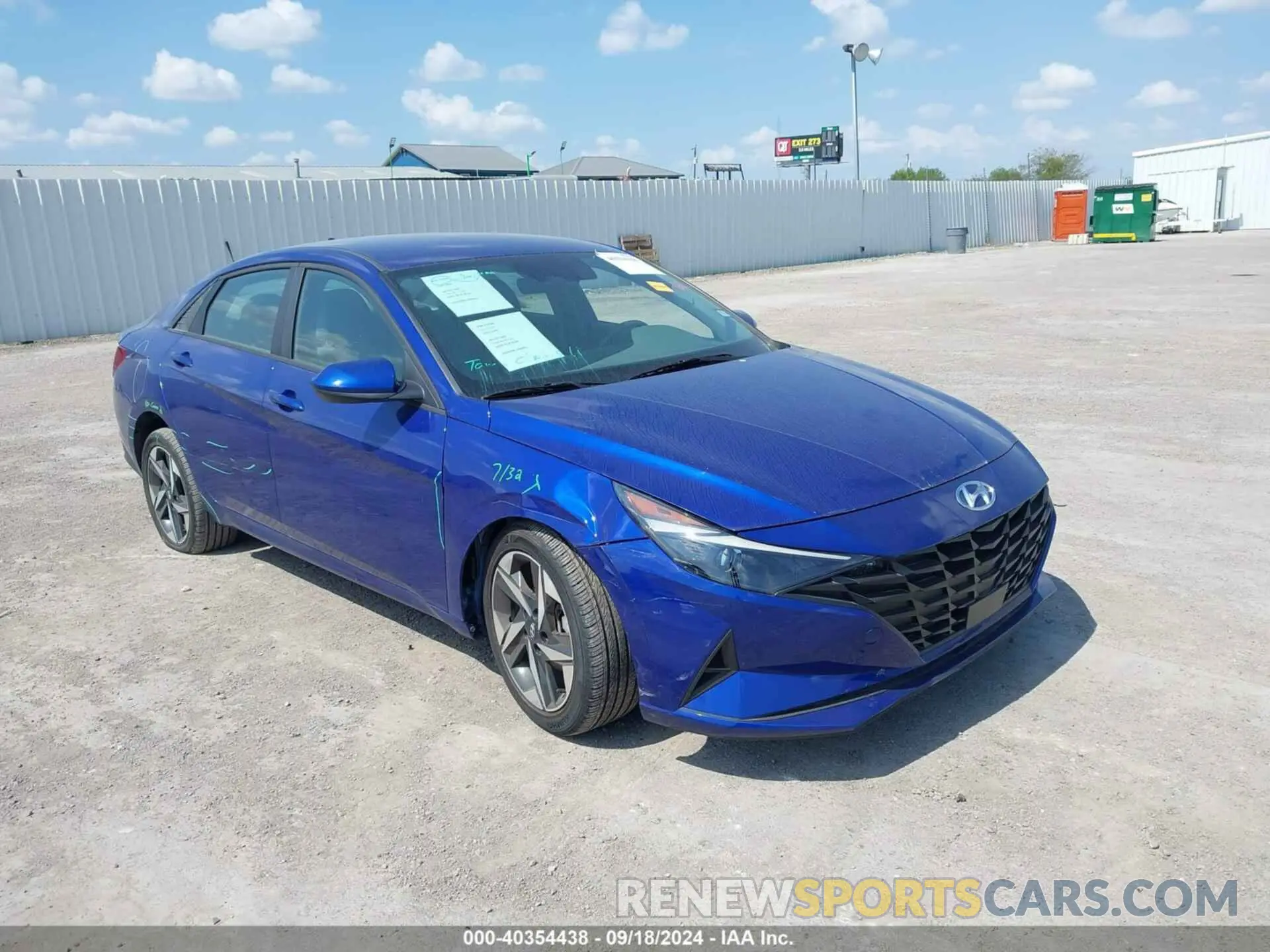 1 Photograph of a damaged car KMHLS4AG1PU476668 HYUNDAI ELANTRA 2023
