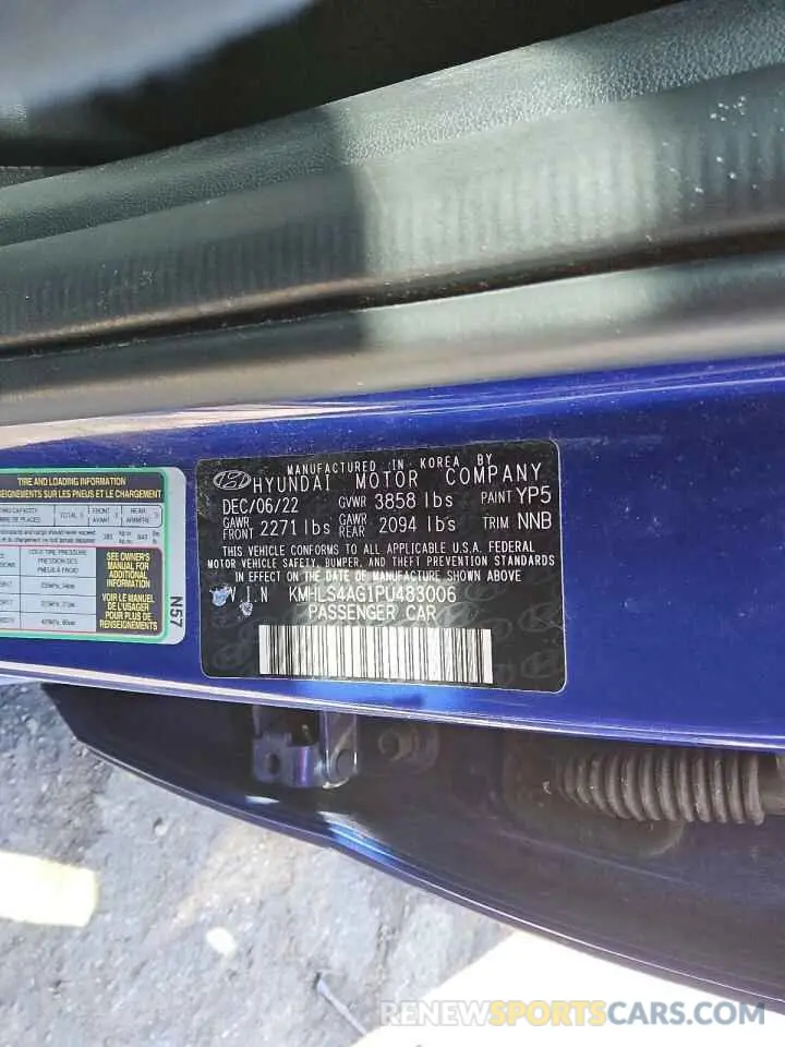 13 Photograph of a damaged car KMHLS4AG1PU483006 HYUNDAI ELANTRA 2023