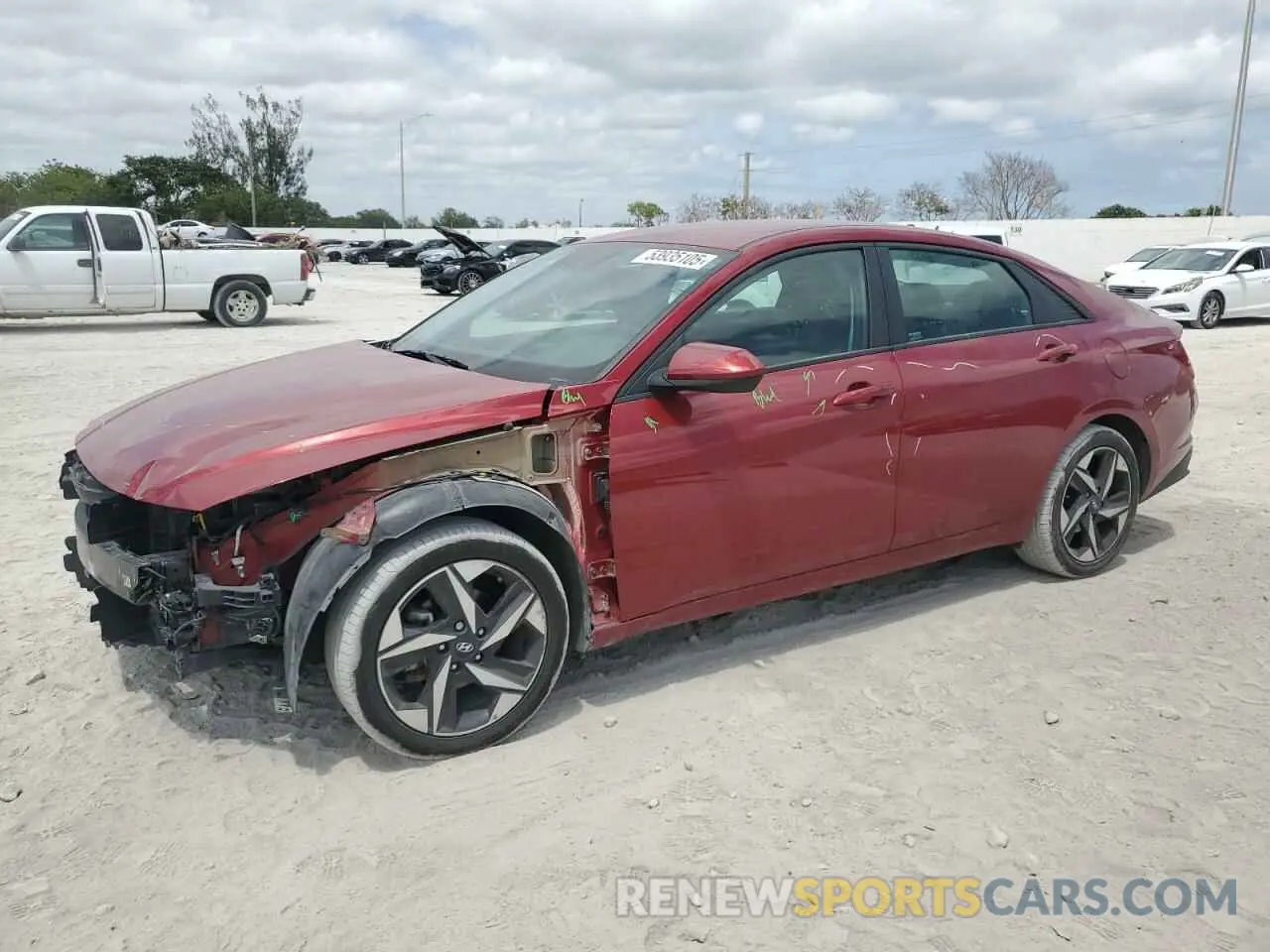 1 Photograph of a damaged car KMHLS4AG1PU631817 HYUNDAI ELANTRA 2023