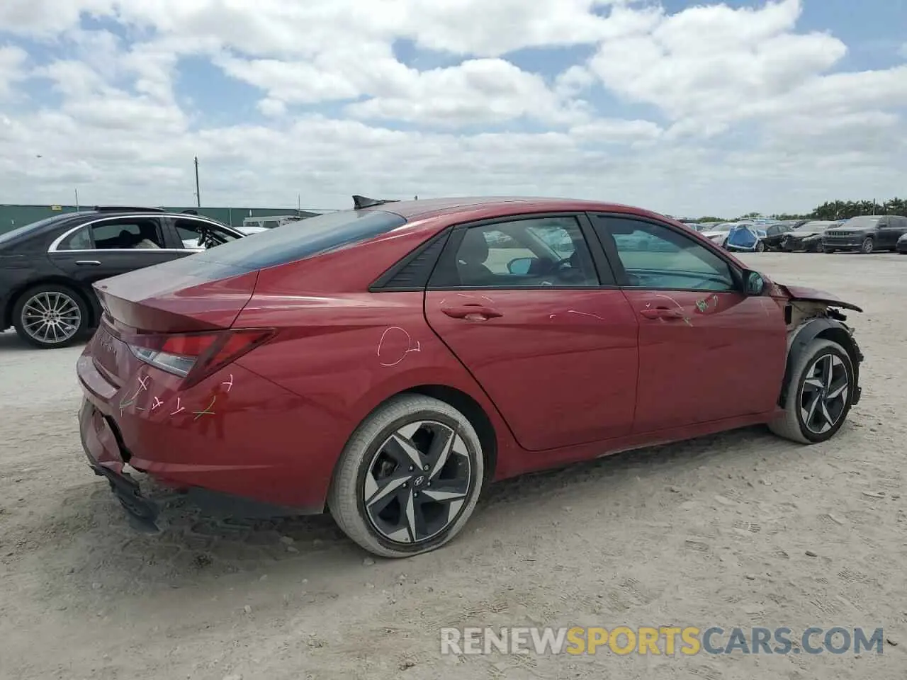 3 Photograph of a damaged car KMHLS4AG1PU631817 HYUNDAI ELANTRA 2023