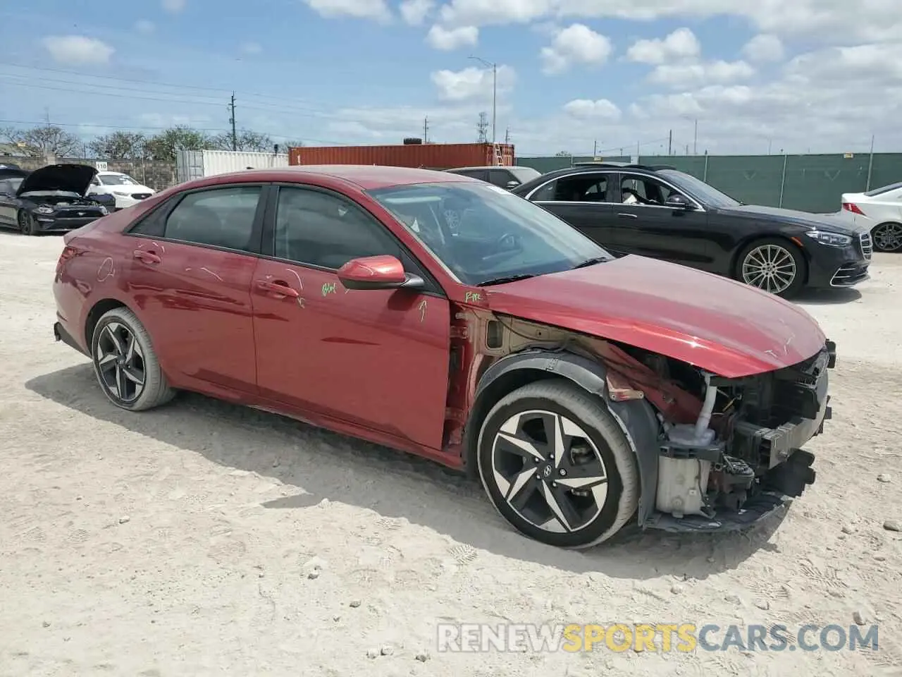 4 Photograph of a damaged car KMHLS4AG1PU631817 HYUNDAI ELANTRA 2023