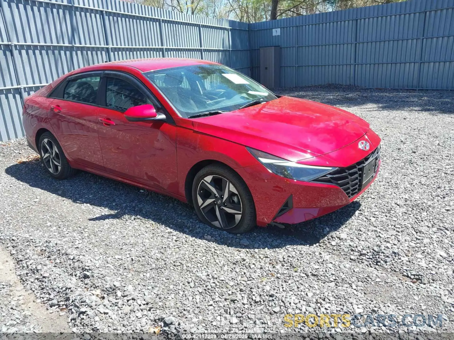 1 Photograph of a damaged car KMHLS4AG2PU489932 HYUNDAI ELANTRA 2023