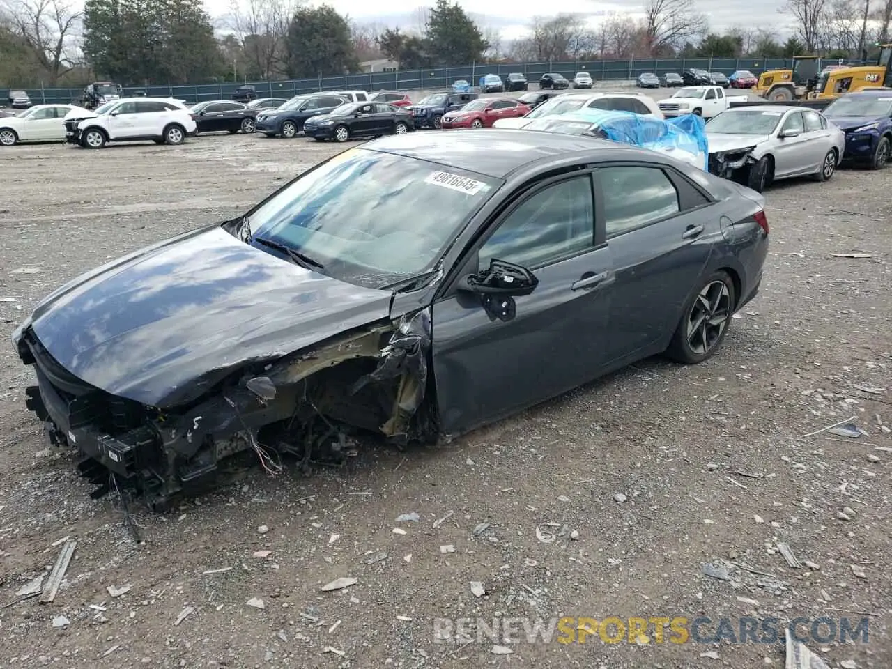 1 Photograph of a damaged car KMHLS4AG2PU573703 HYUNDAI ELANTRA 2023