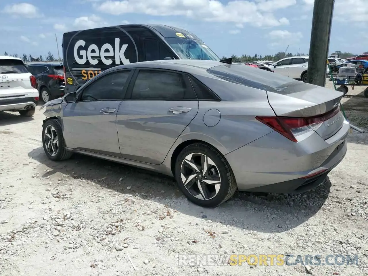 2 Photograph of a damaged car KMHLS4AG3PU401938 HYUNDAI ELANTRA 2023