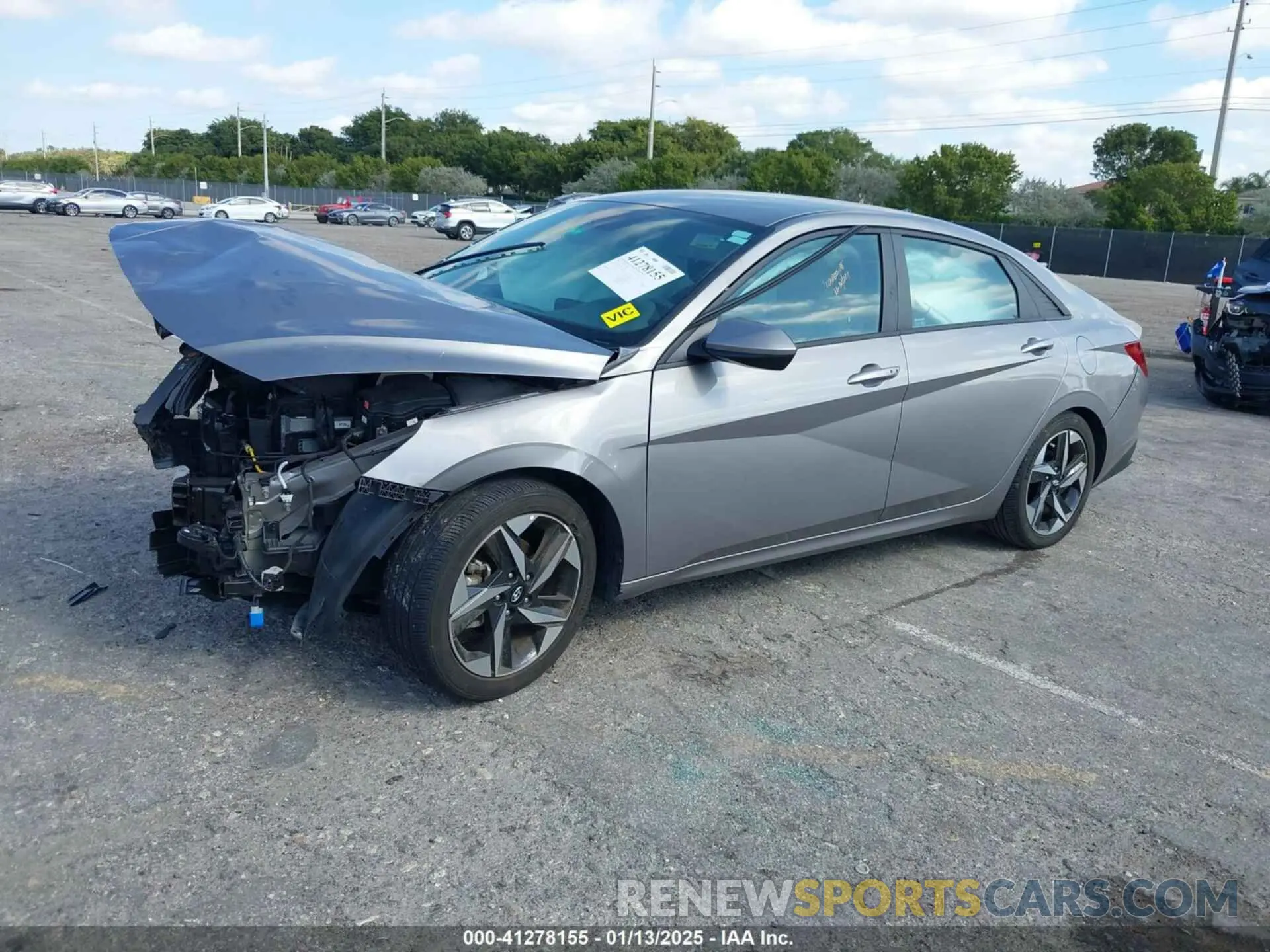 2 Photograph of a damaged car KMHLS4AG3PU421669 HYUNDAI ELANTRA 2023