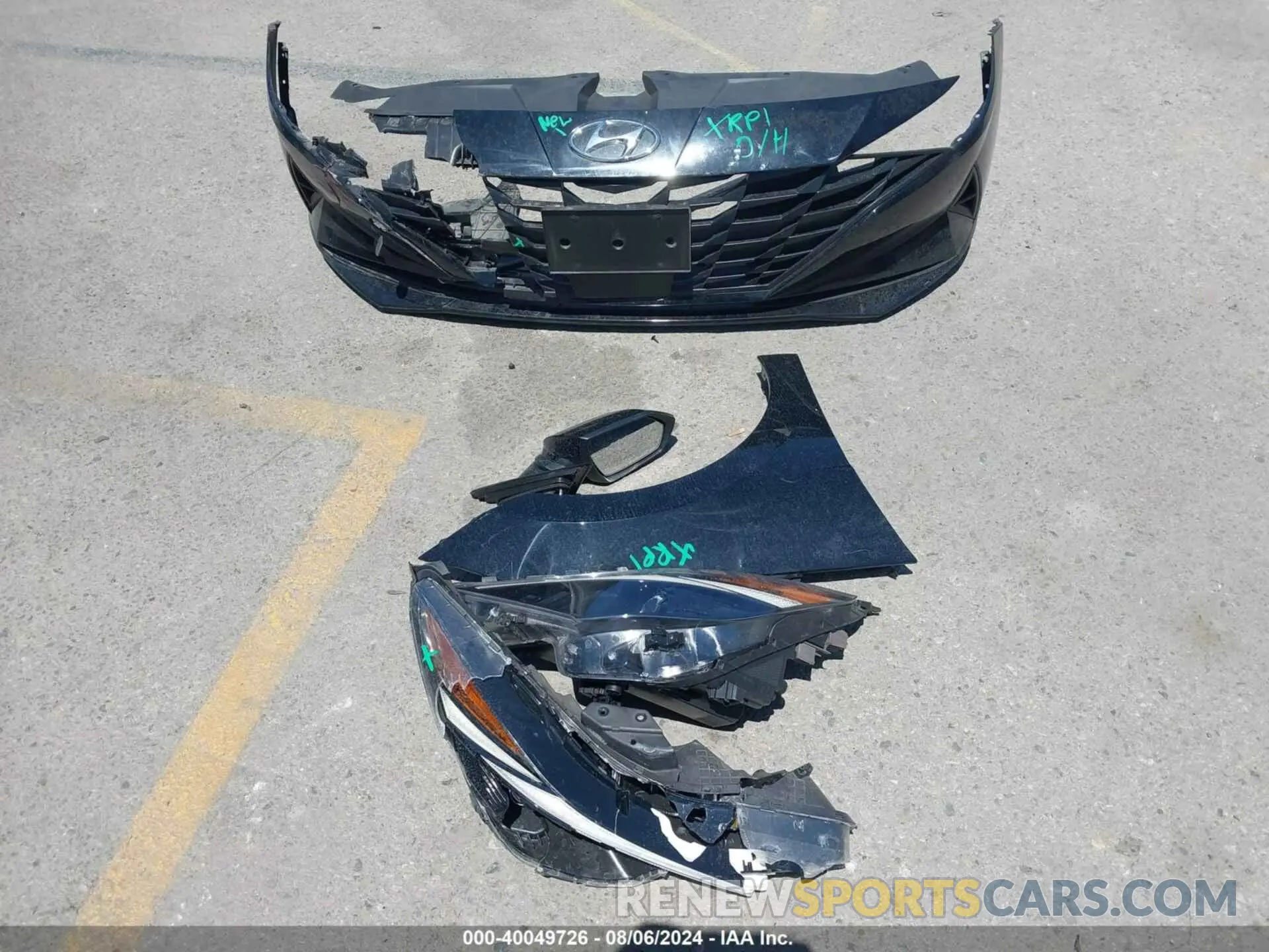 12 Photograph of a damaged car KMHLS4AG3PU430131 HYUNDAI ELANTRA 2023