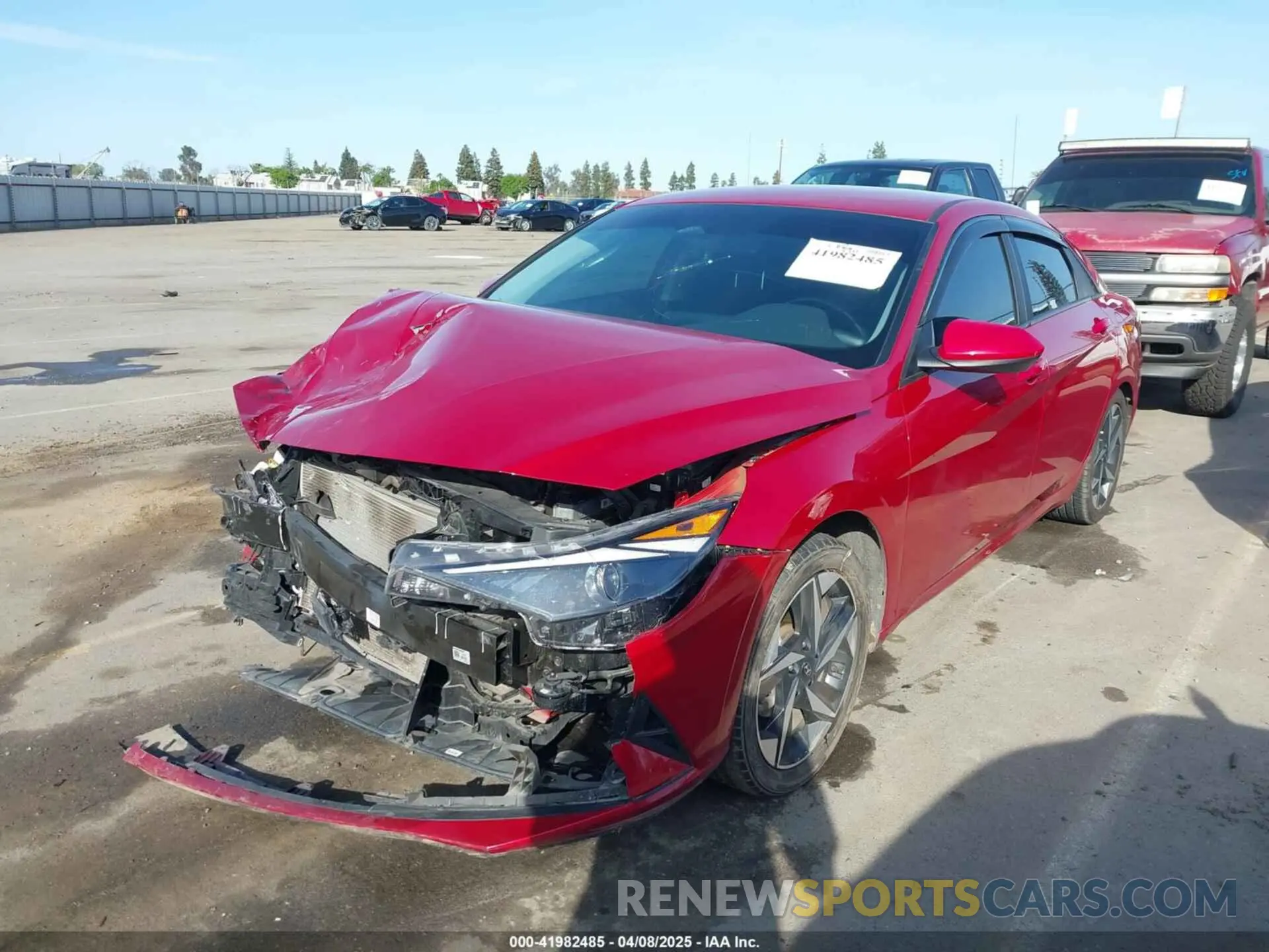 2 Photograph of a damaged car KMHLS4AG3PU434468 HYUNDAI ELANTRA 2023