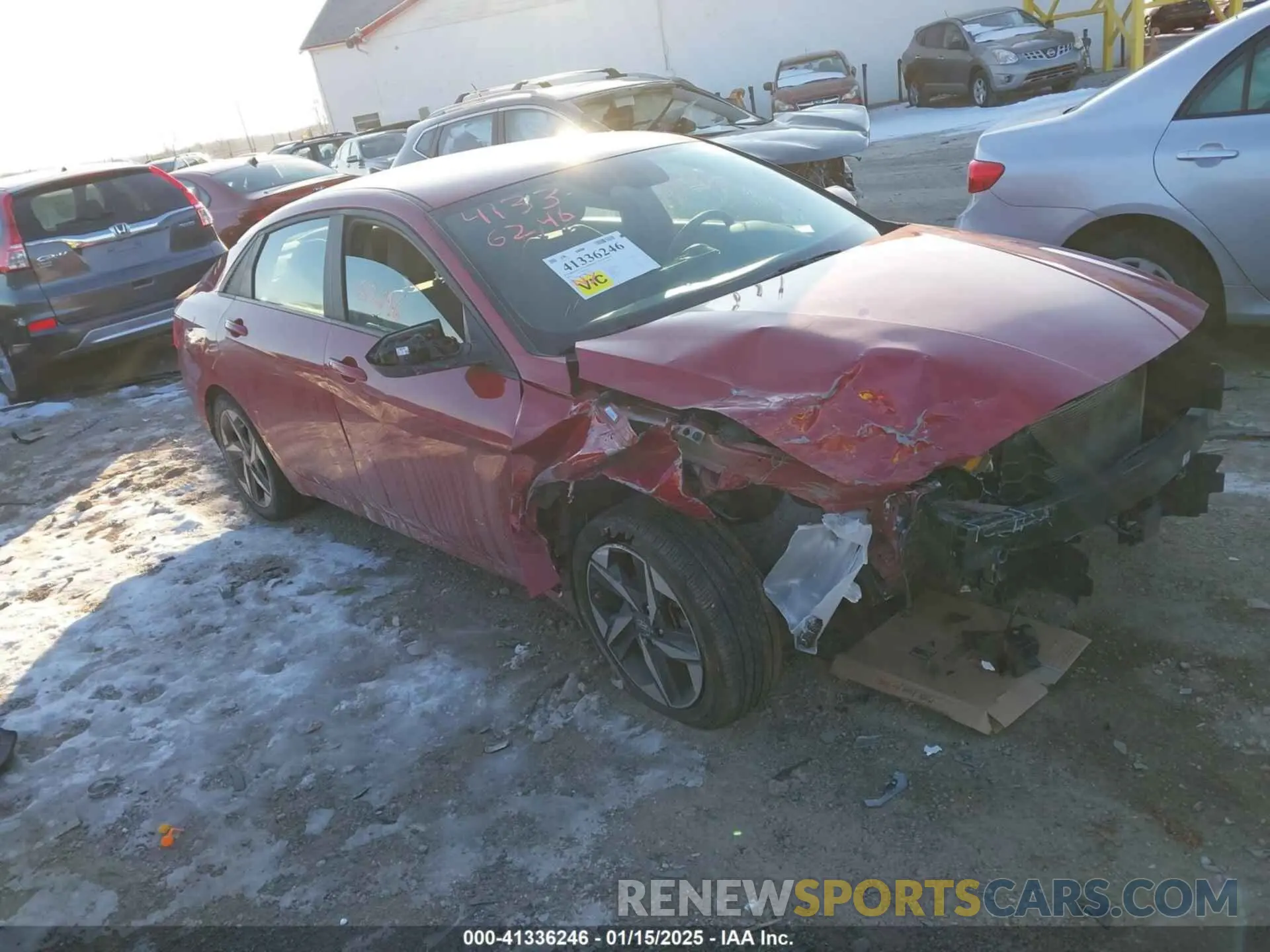 1 Photograph of a damaged car KMHLS4AG3PU450699 HYUNDAI ELANTRA 2023
