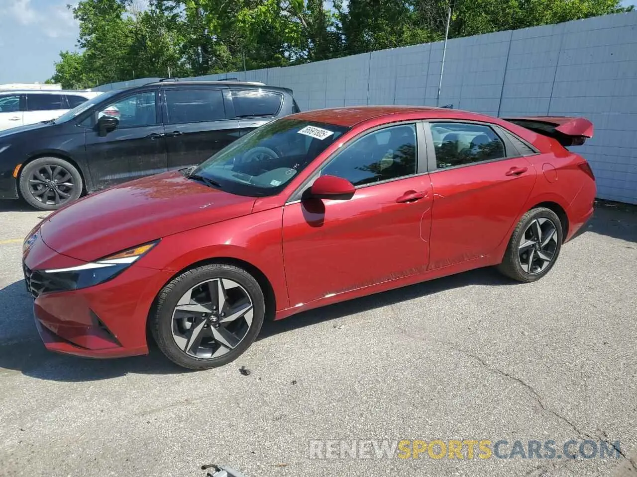 1 Photograph of a damaged car KMHLS4AG3PU500159 HYUNDAI ELANTRA 2023