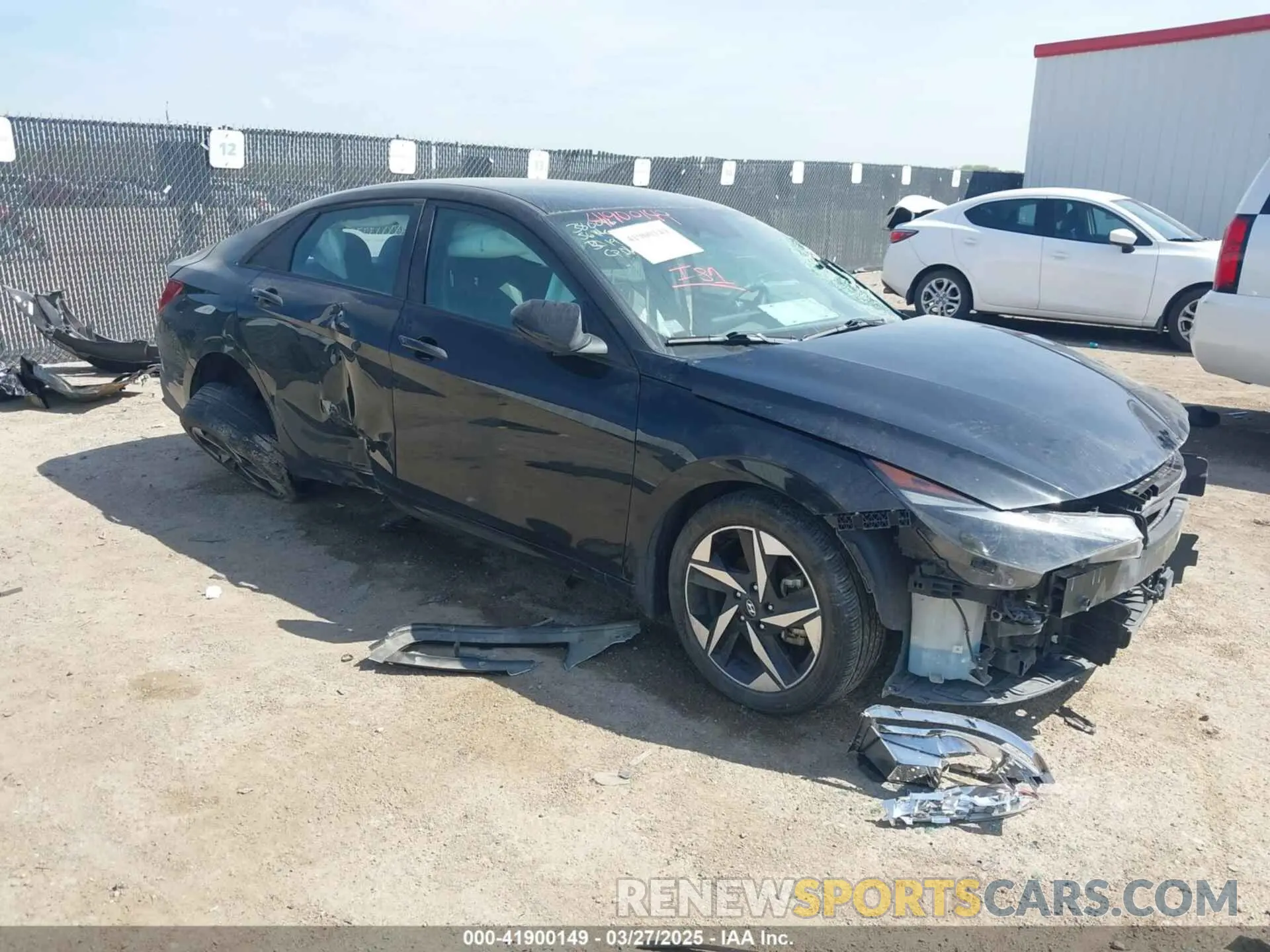 1 Photograph of a damaged car KMHLS4AG3PU577100 HYUNDAI ELANTRA 2023