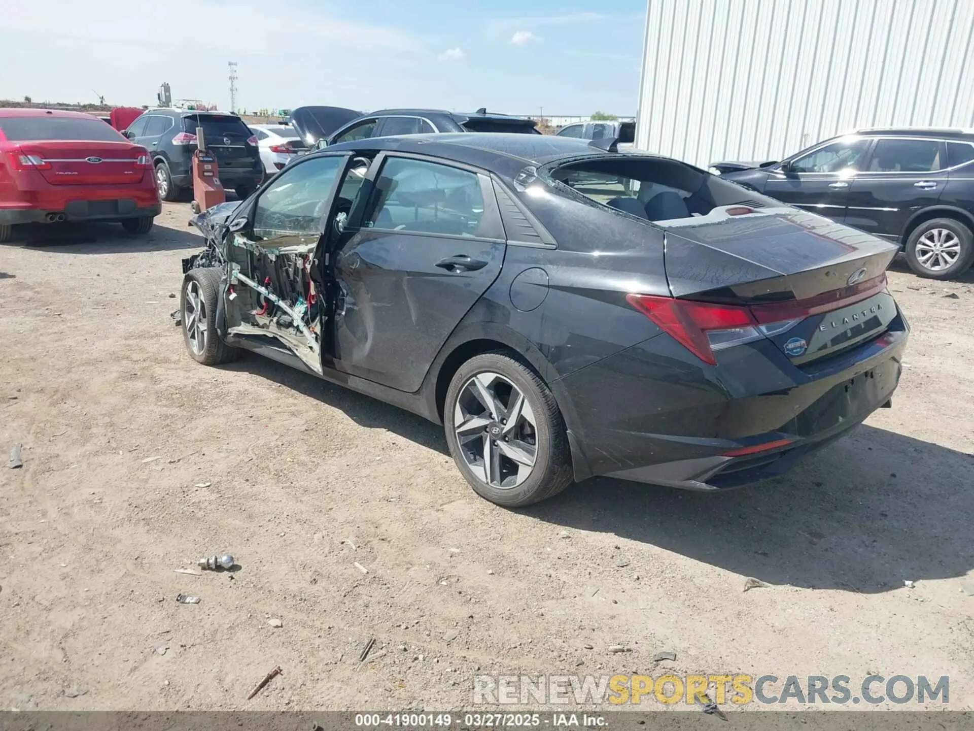 3 Photograph of a damaged car KMHLS4AG3PU577100 HYUNDAI ELANTRA 2023