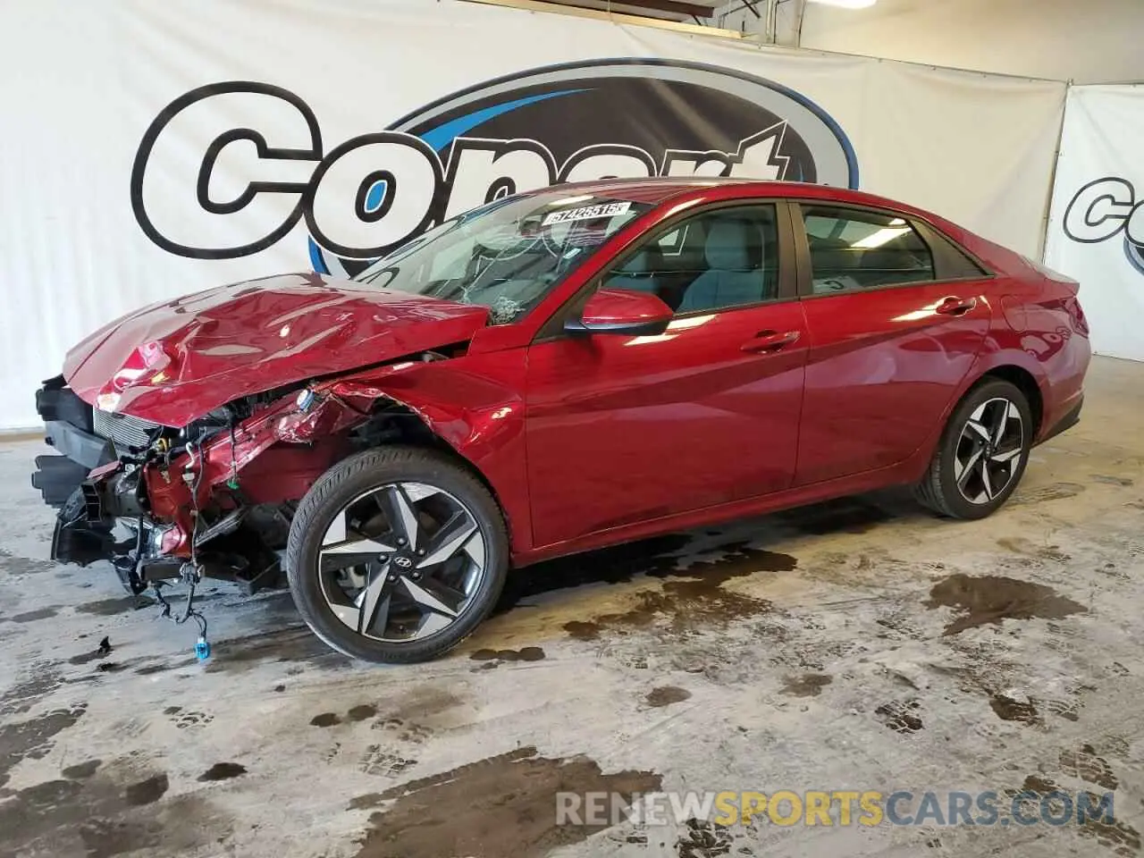 1 Photograph of a damaged car KMHLS4AG3PU617319 HYUNDAI ELANTRA 2023
