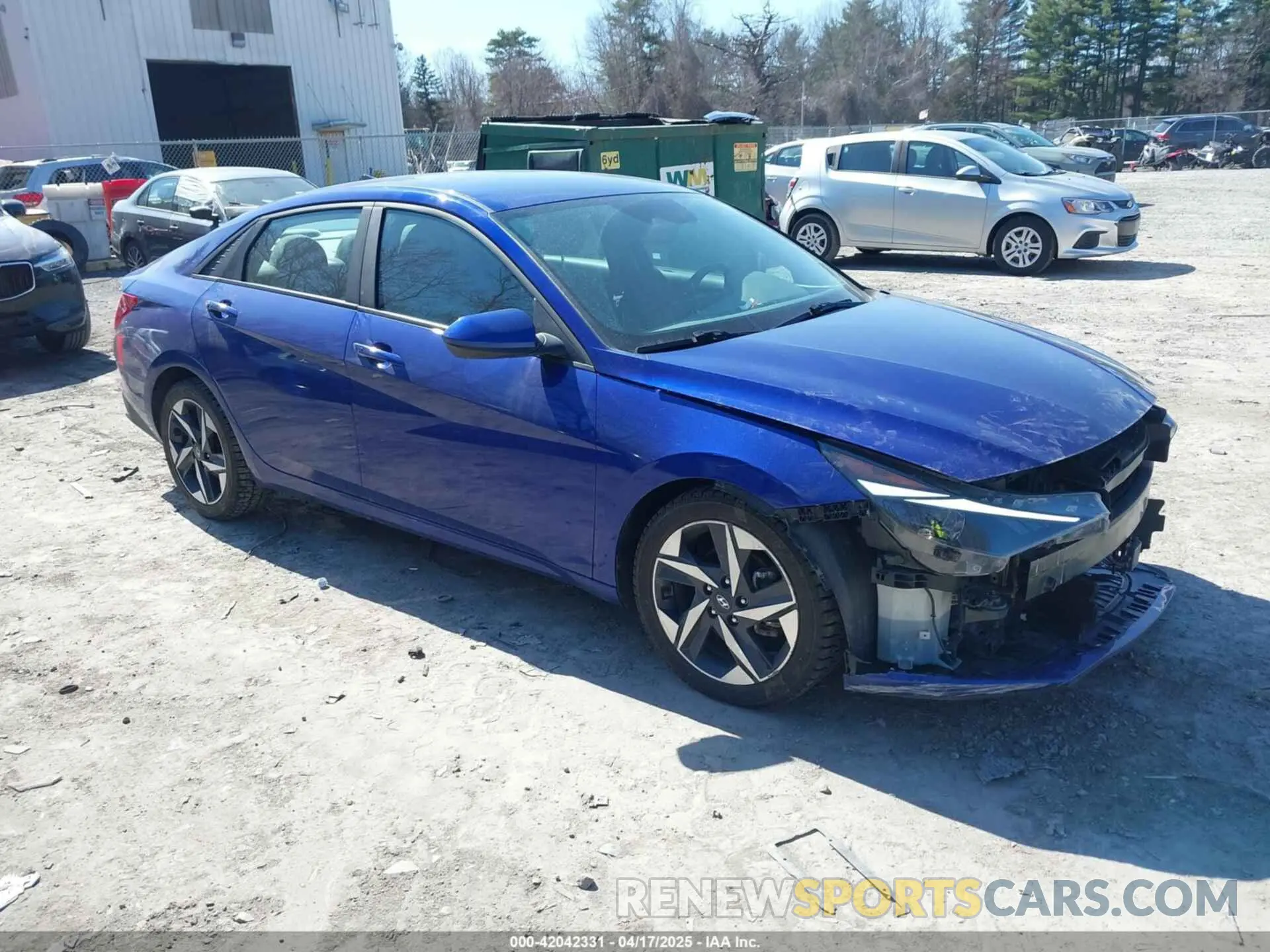 1 Photograph of a damaged car KMHLS4AG3PU630104 HYUNDAI ELANTRA 2023