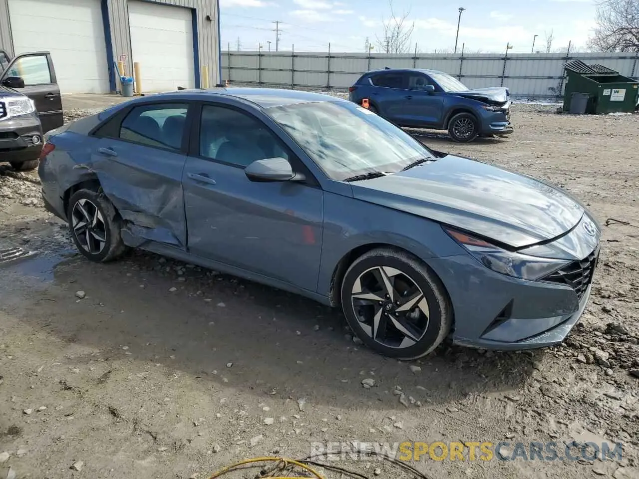 4 Photograph of a damaged car KMHLS4AG4PU435449 HYUNDAI ELANTRA 2023